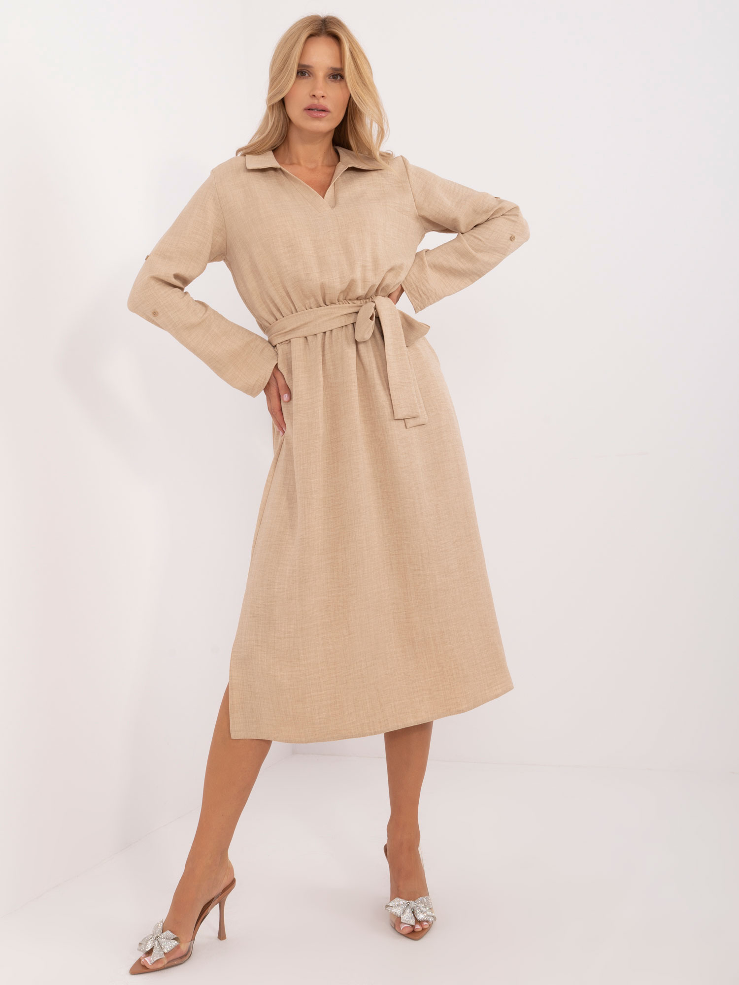 Dress-LK-SK-509646.91-beige