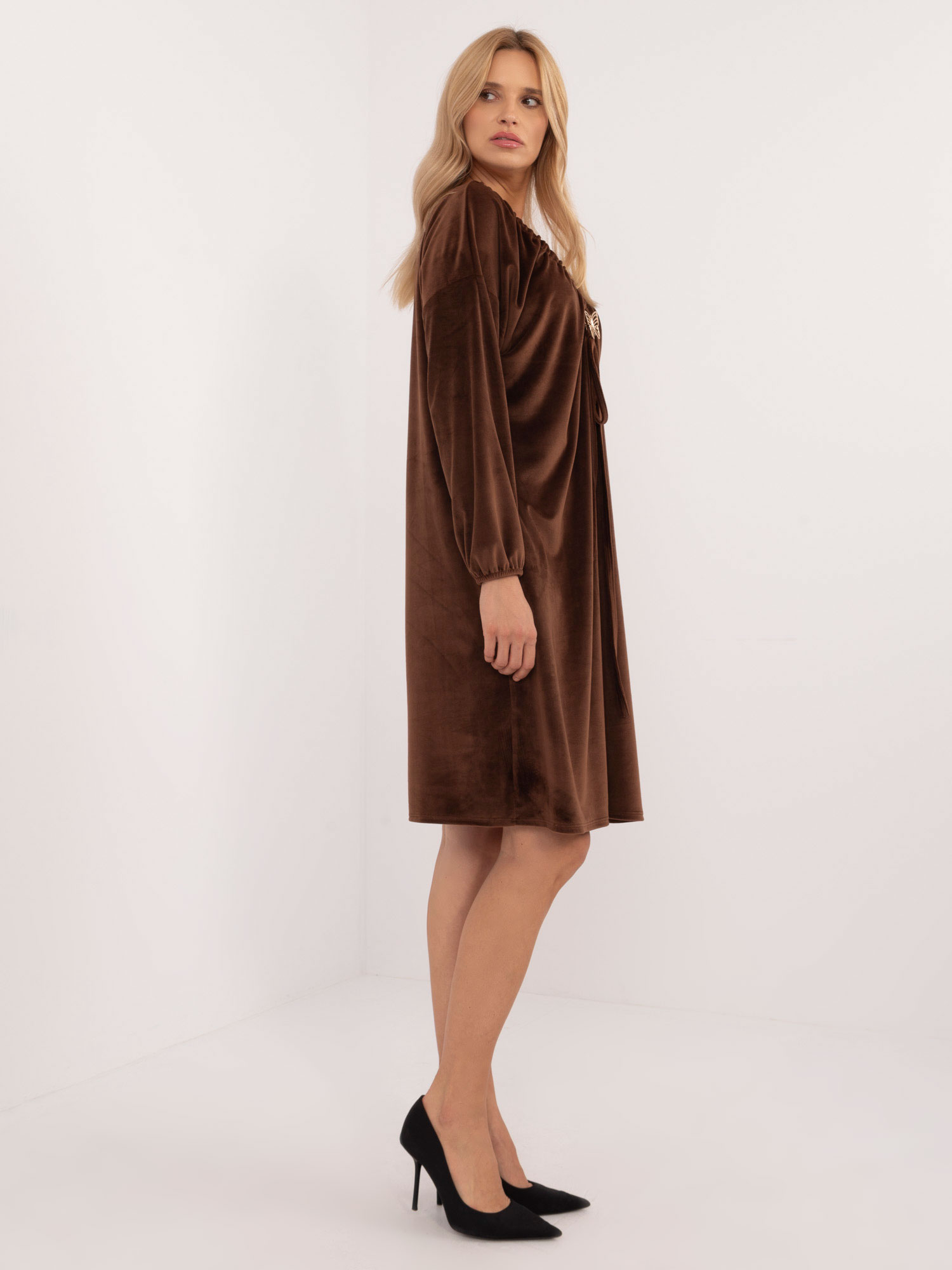 Dress-DHJ-SK-19890.86P-brown