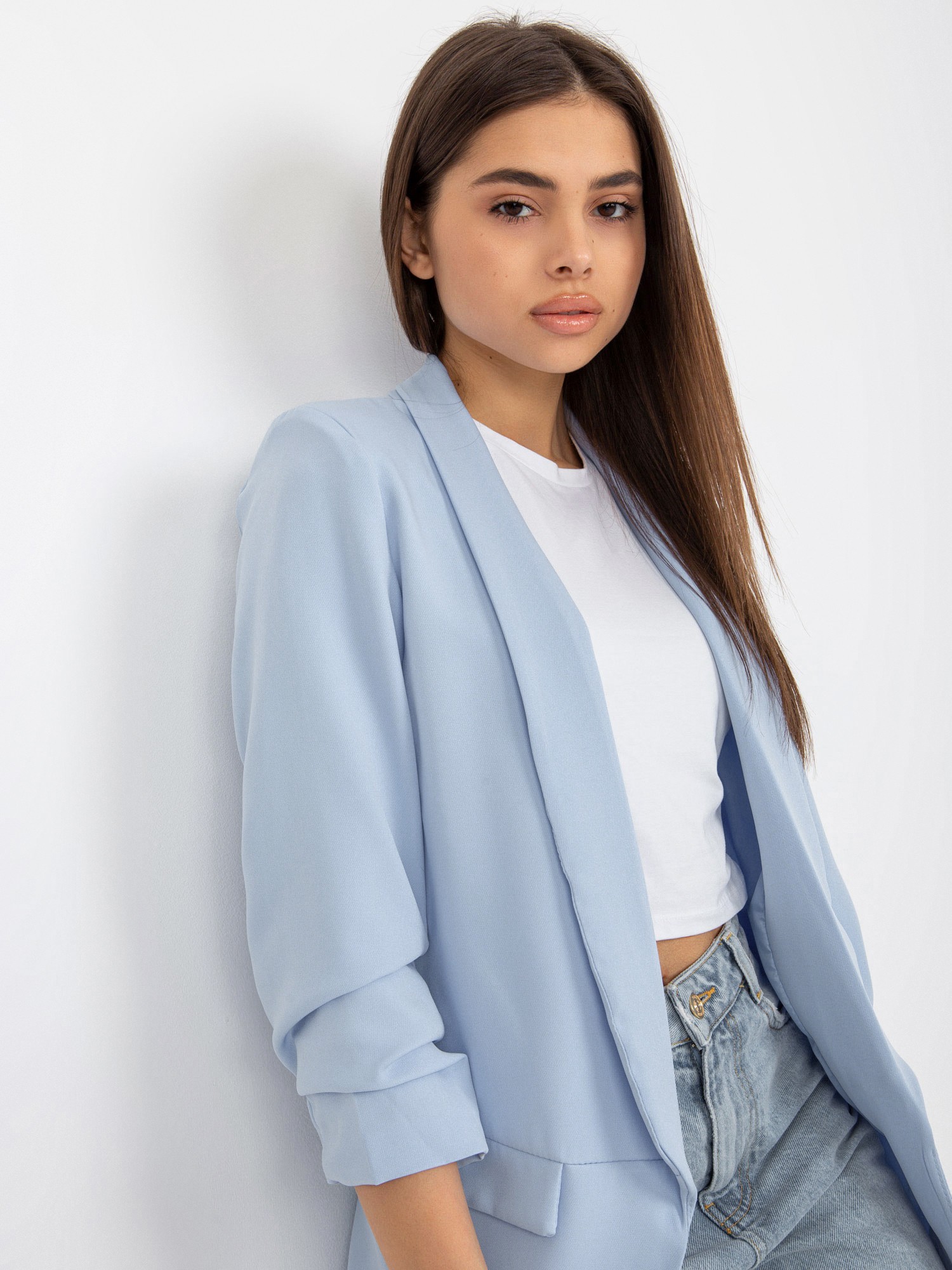 Blazer-DHJ-MA-7684.15P-Light Blue