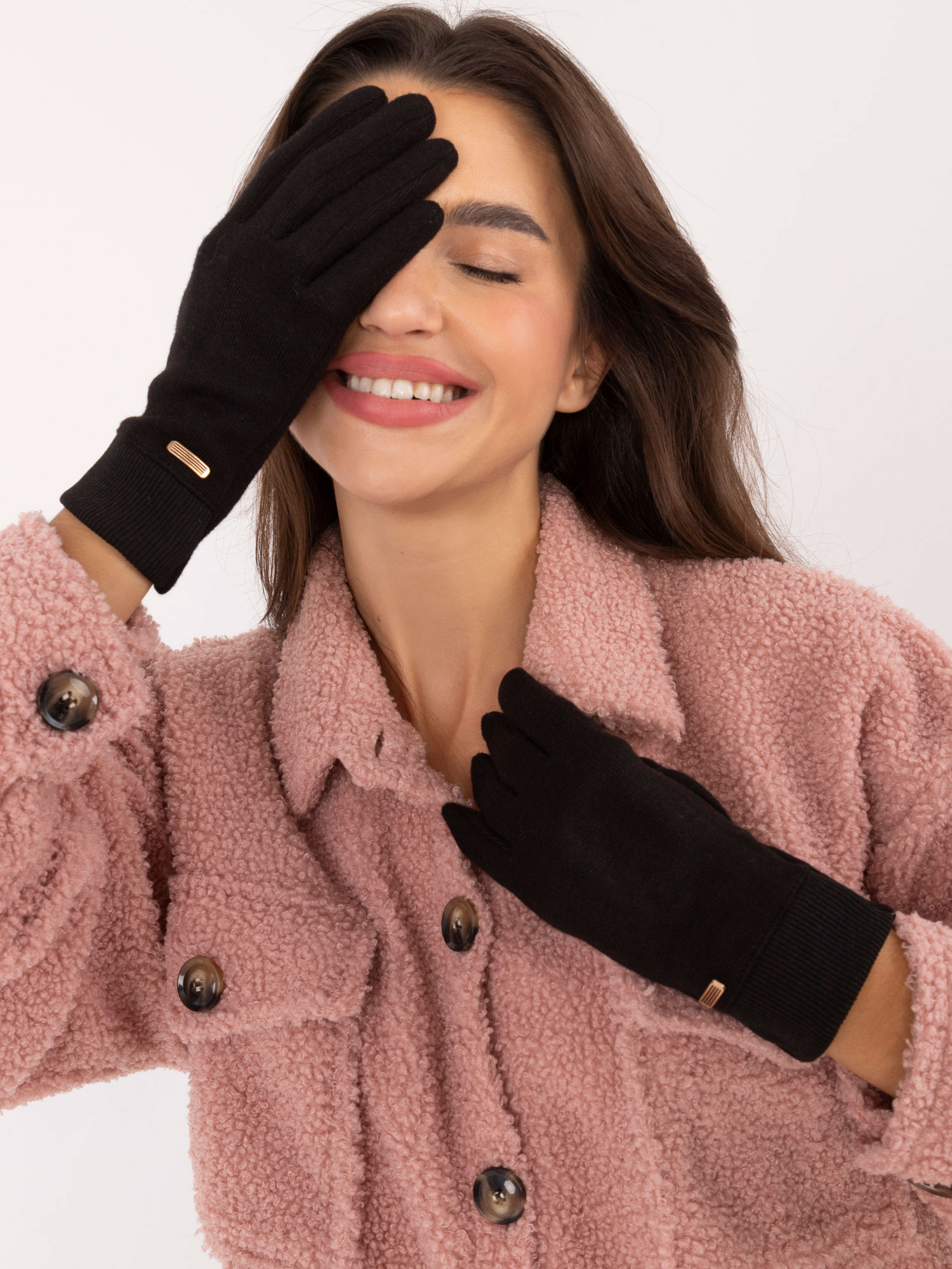 Black Women's Smartphone Gloves