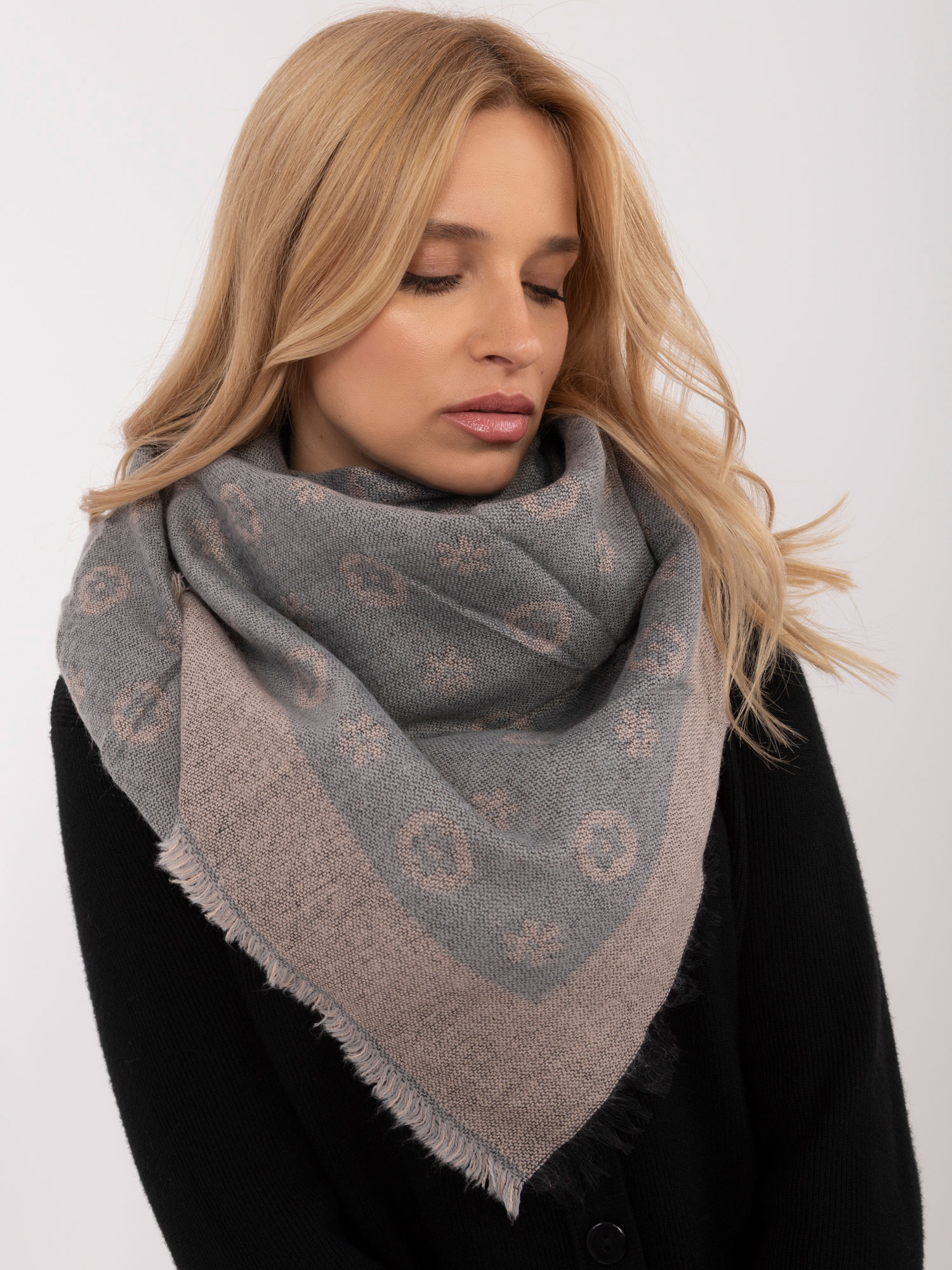 Scarf-AT-SZ-1701.61-Grey-Pink