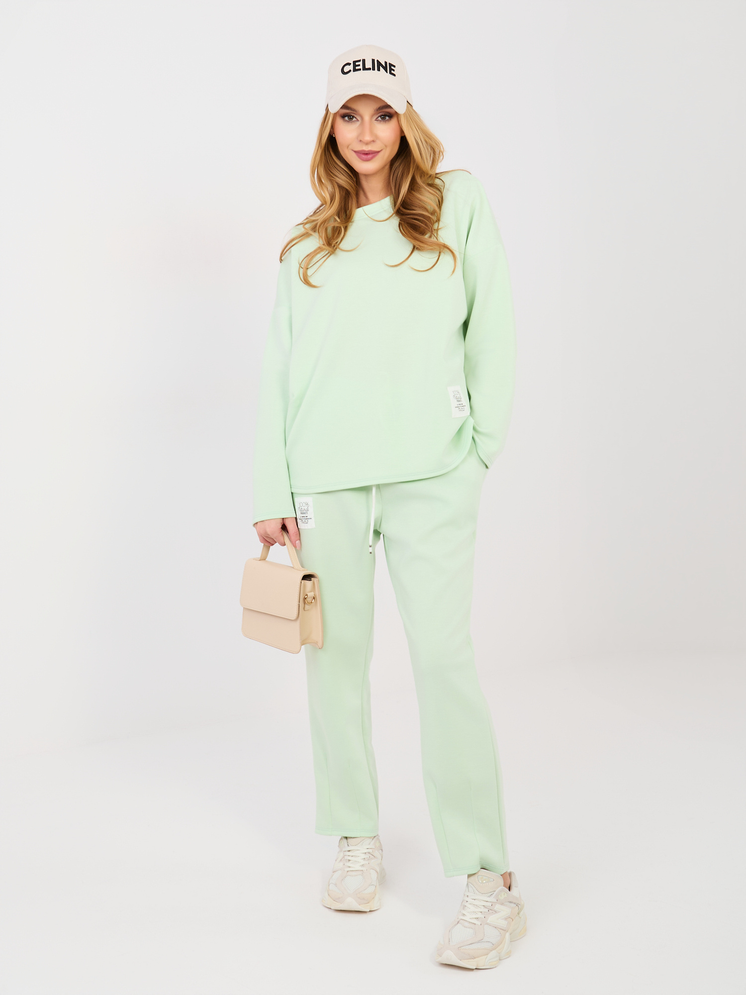 Světle zelená tepláková souprava