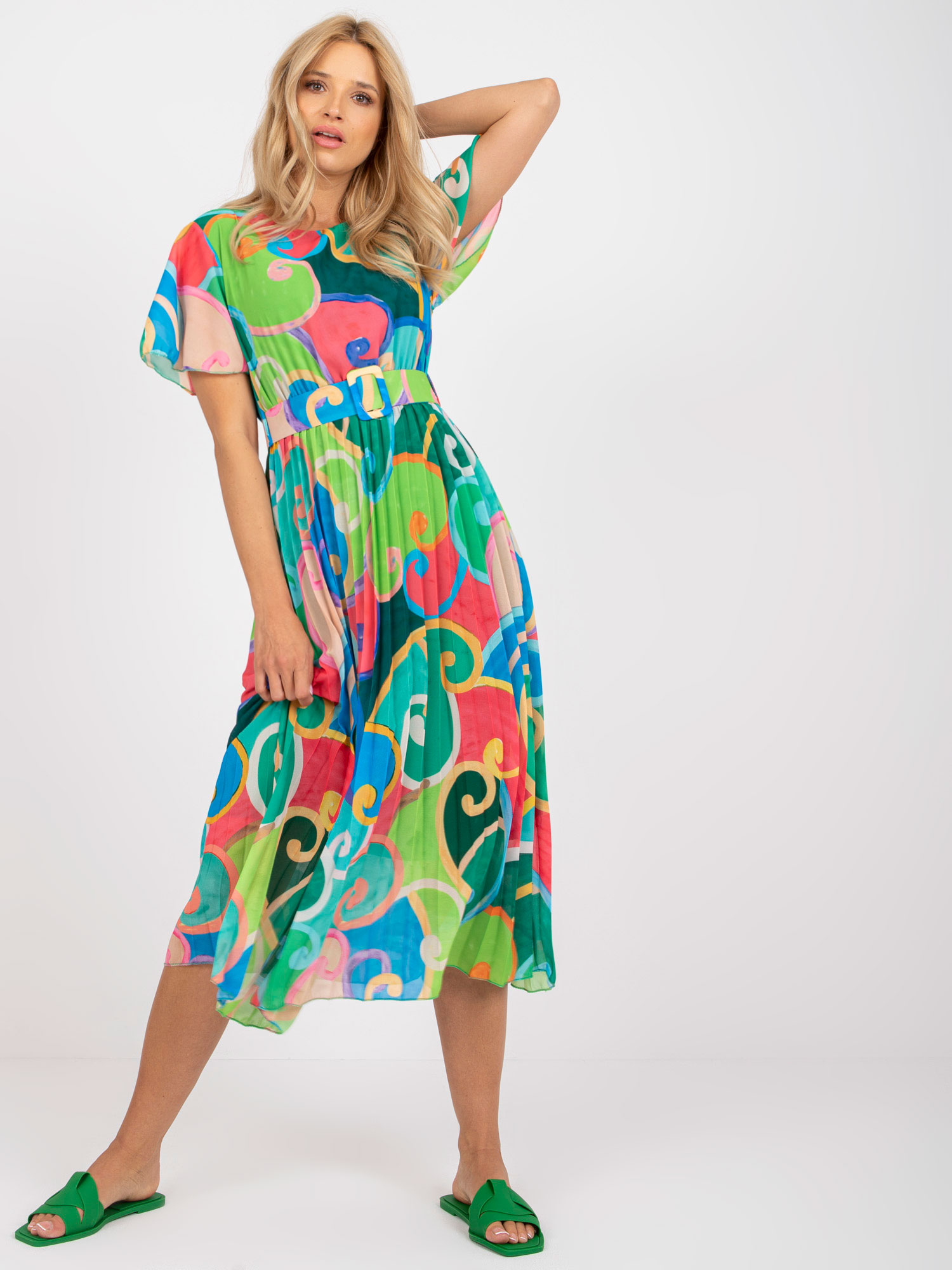 Dress-DHJ-SK-13769.66P-Green