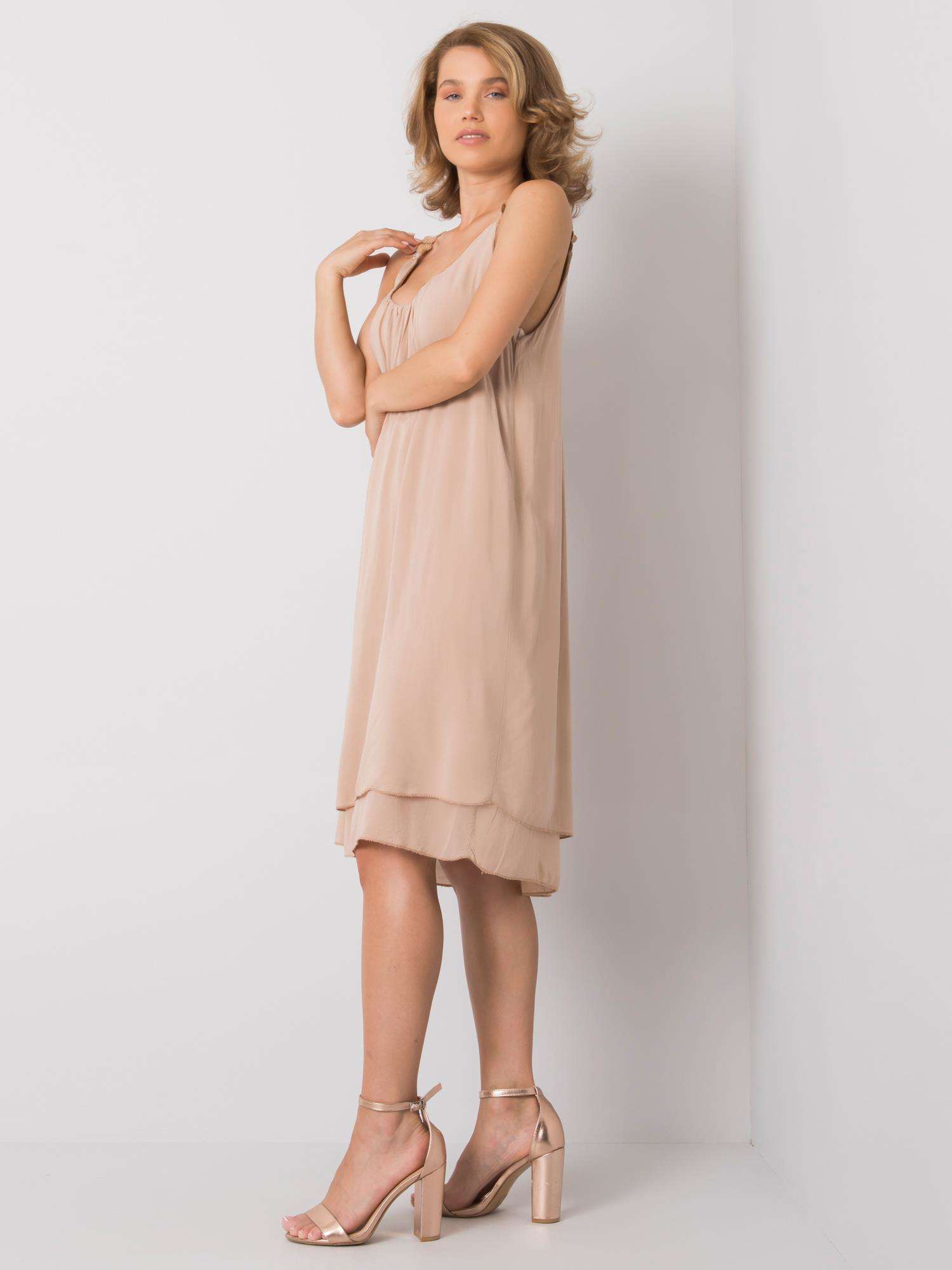 Dress-TW-SK-BI-22002.14-beige