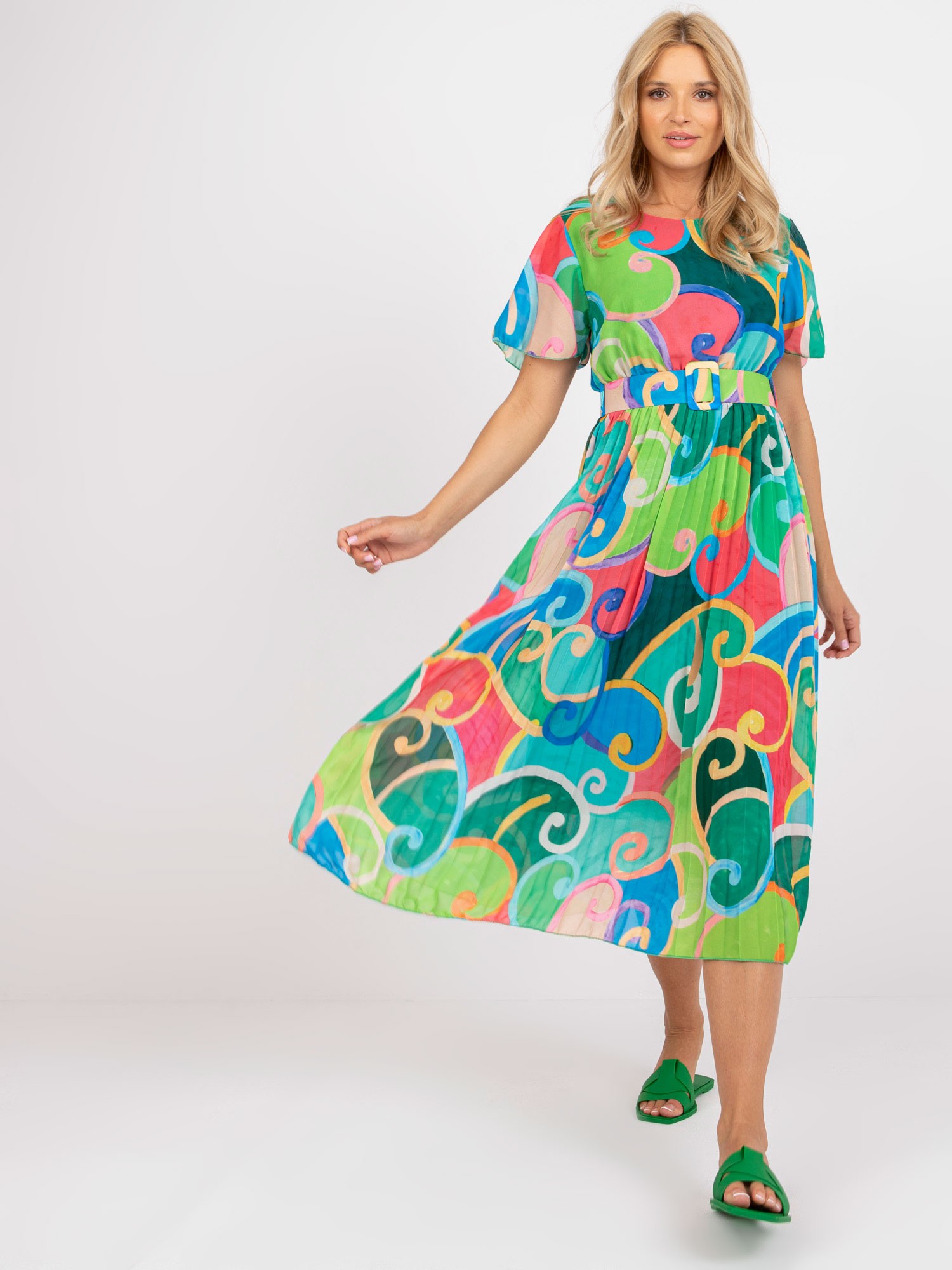 Dress-DHJ-SK-13769.66P-Green