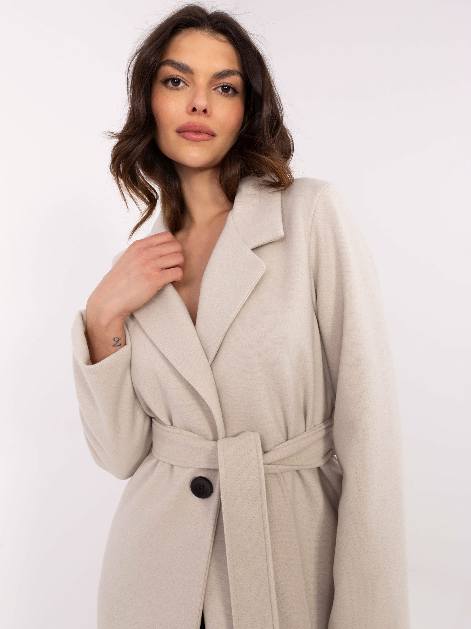 Coat TW-PL-BI-5312-1.31-light beige