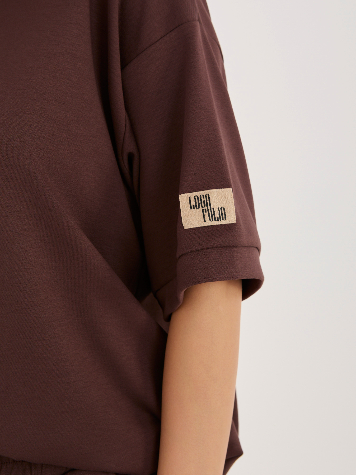 Hnědý dresový komplet RUE PARIS