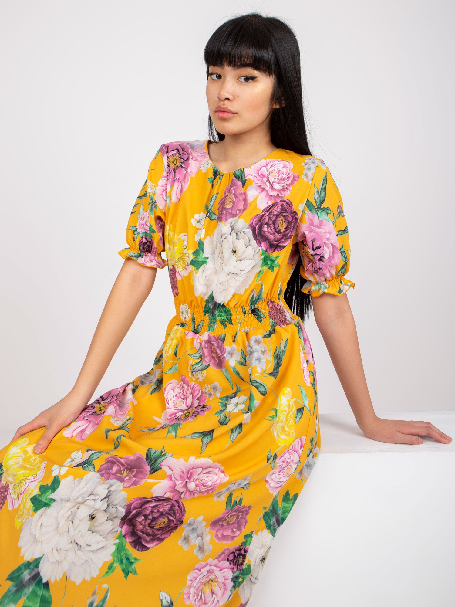 Dress-LK-SK-507564.36P-dark yellow