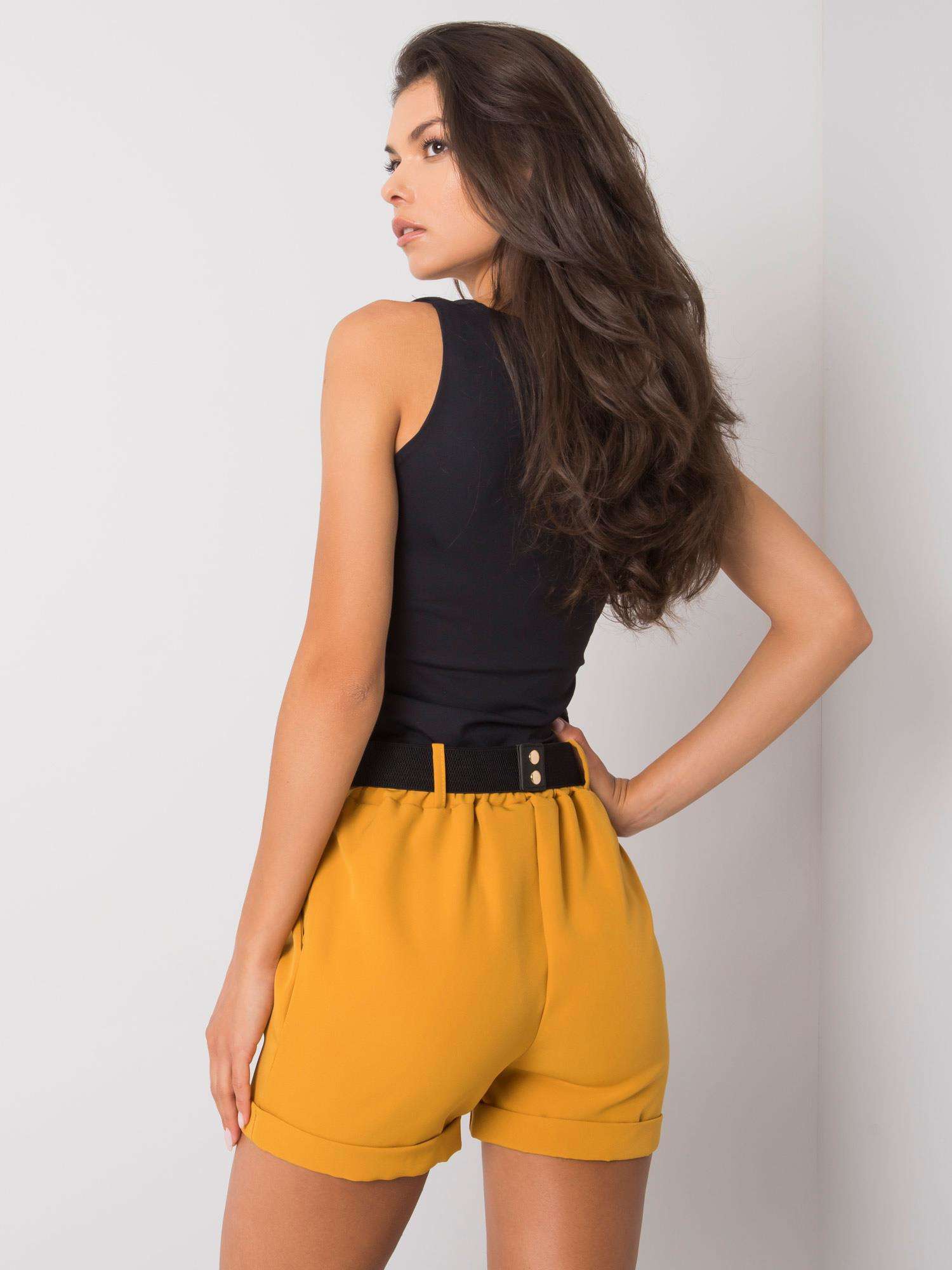 Shorts-DHJ-SN-13186.03P-dark yellow