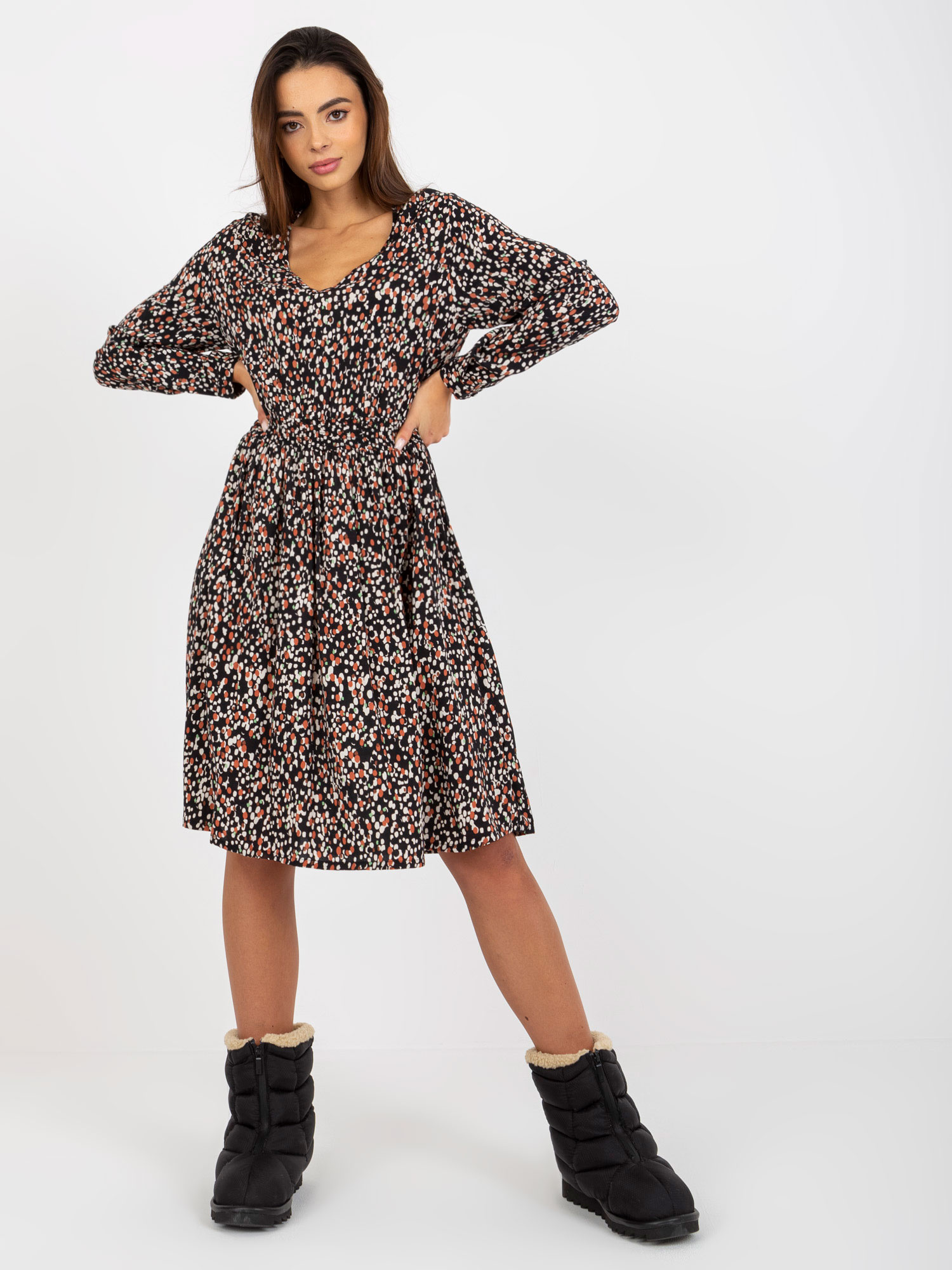 Dress-D73771M30365A-black-beige