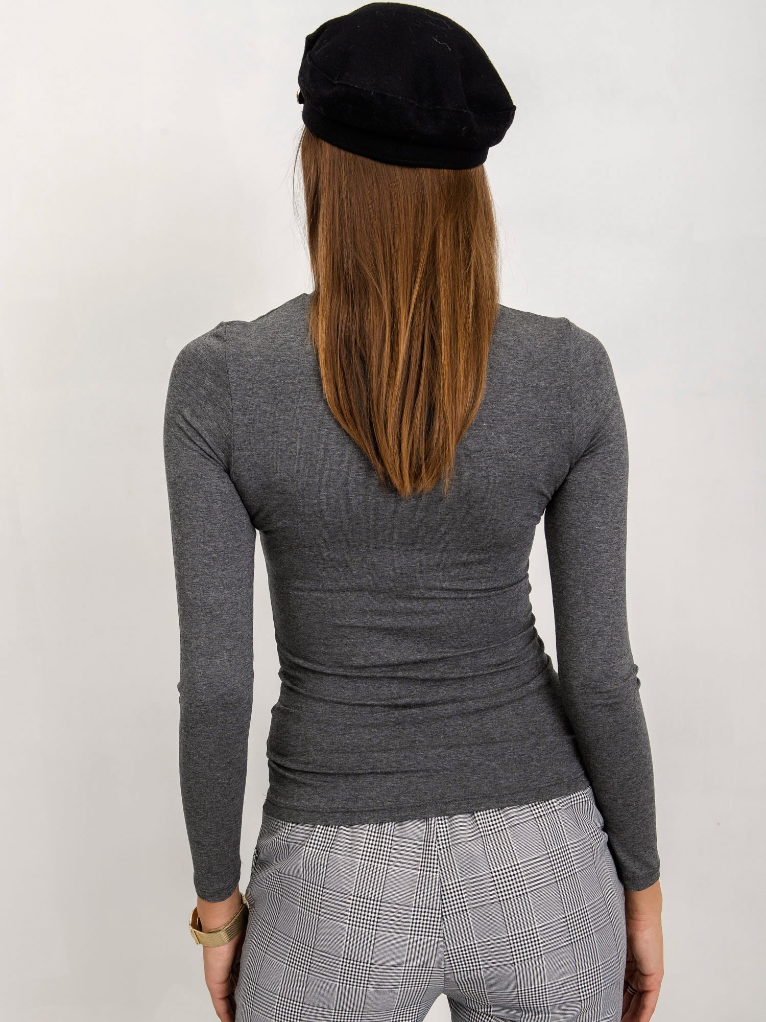 Blouse-RV-BZ-5210.19-dark gray