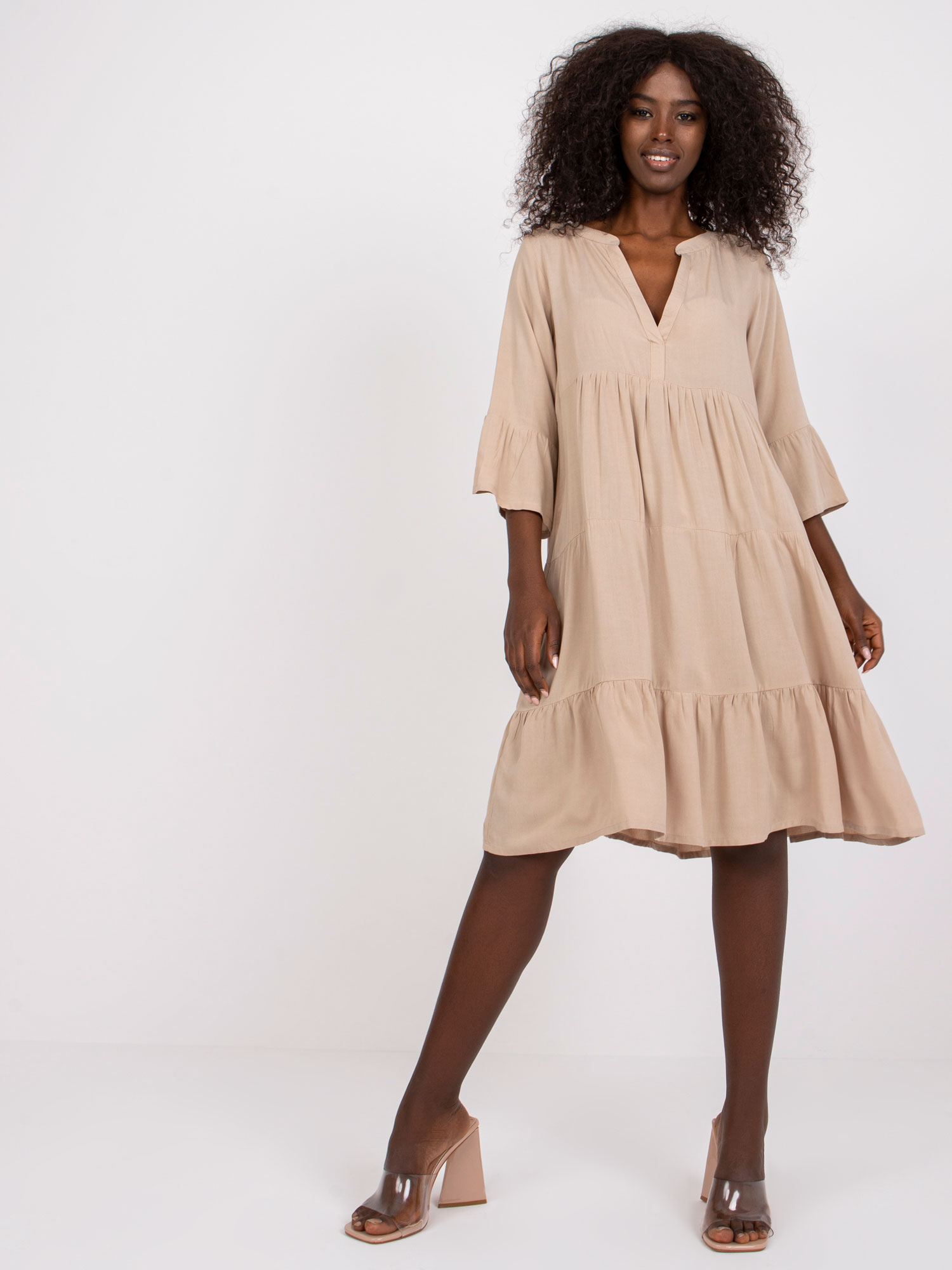 Dress-D73761M30214A2-beige