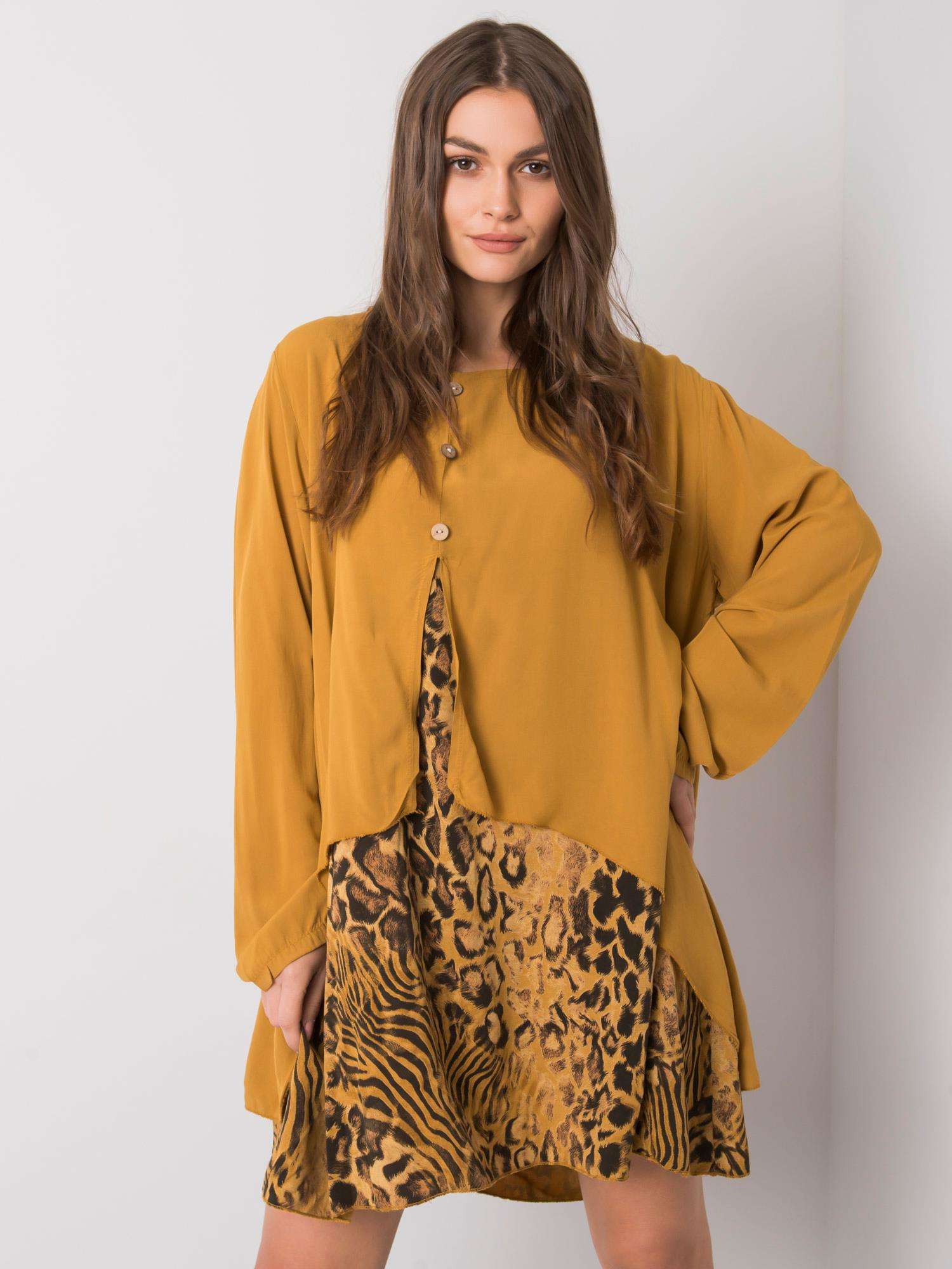 Dress-DHJ-SK-21451.50-dark yellow