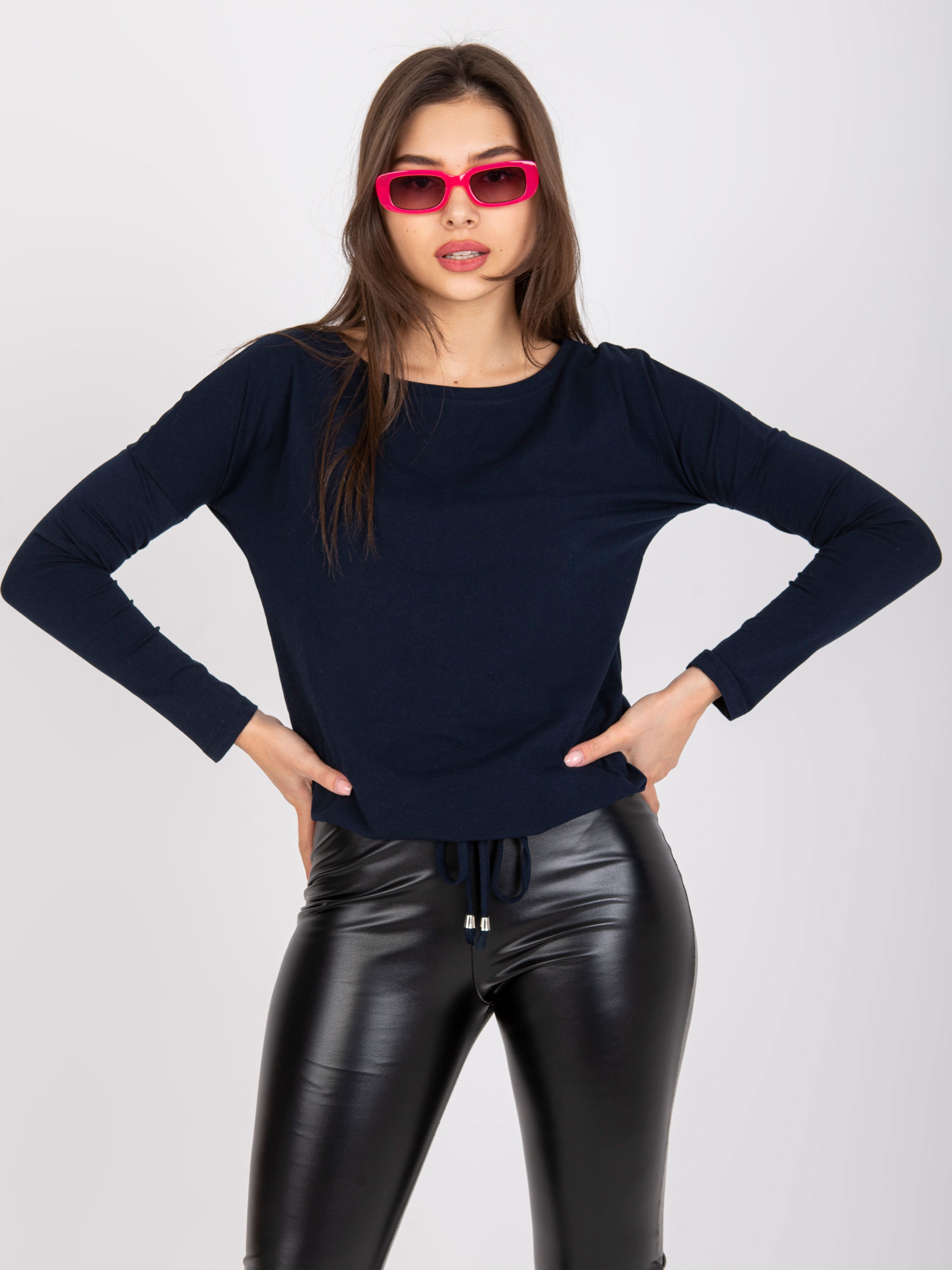Blouse-RV-BZ-5122.13P-navy blue