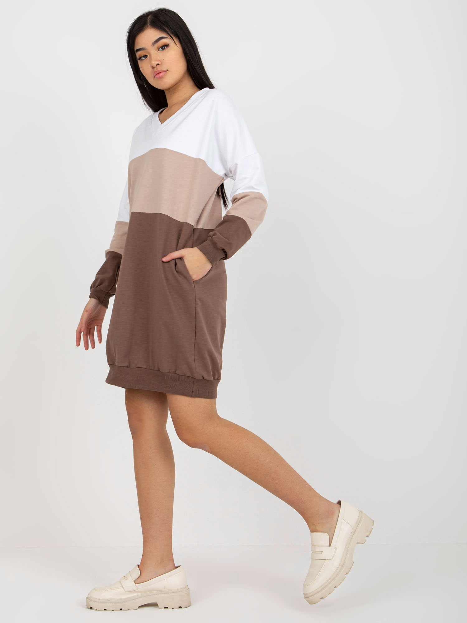 Dress-RV-SK-8382.31-white-brown