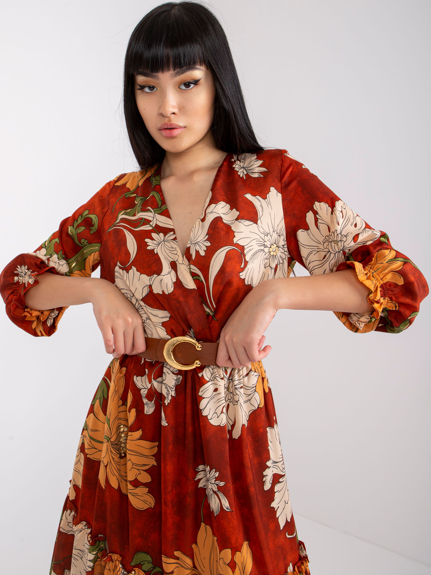 Dress-LC-SK-22K-3039.51P-Dark Orange