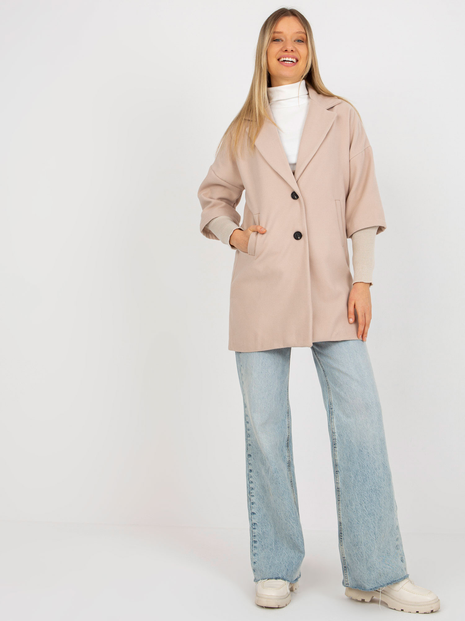 Coat TW-PL-BI-2021799.51-beige