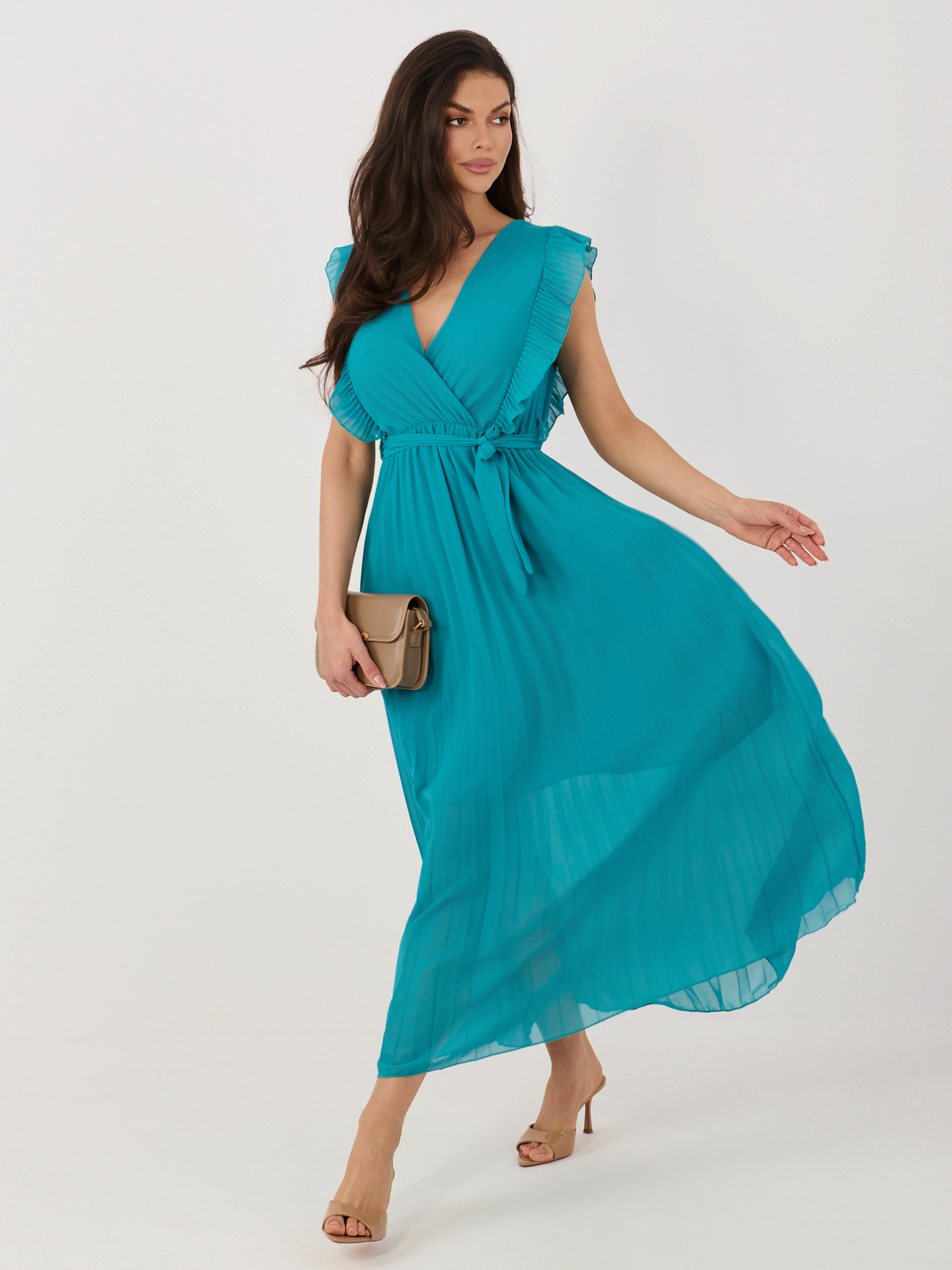 Лятна рокля с колан - Rue Paris