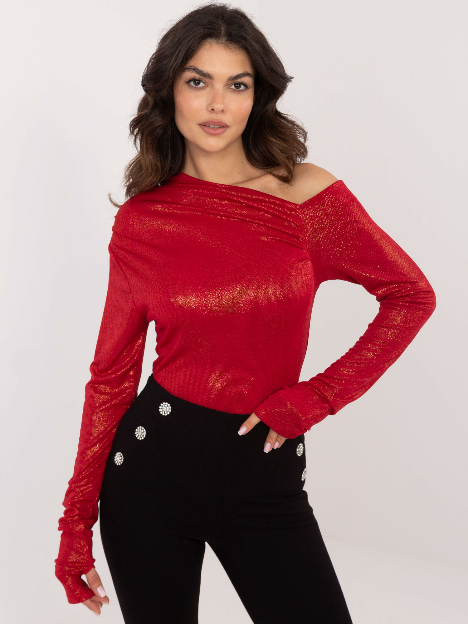 Blouse-DHJ-BZ-20095.91P-red