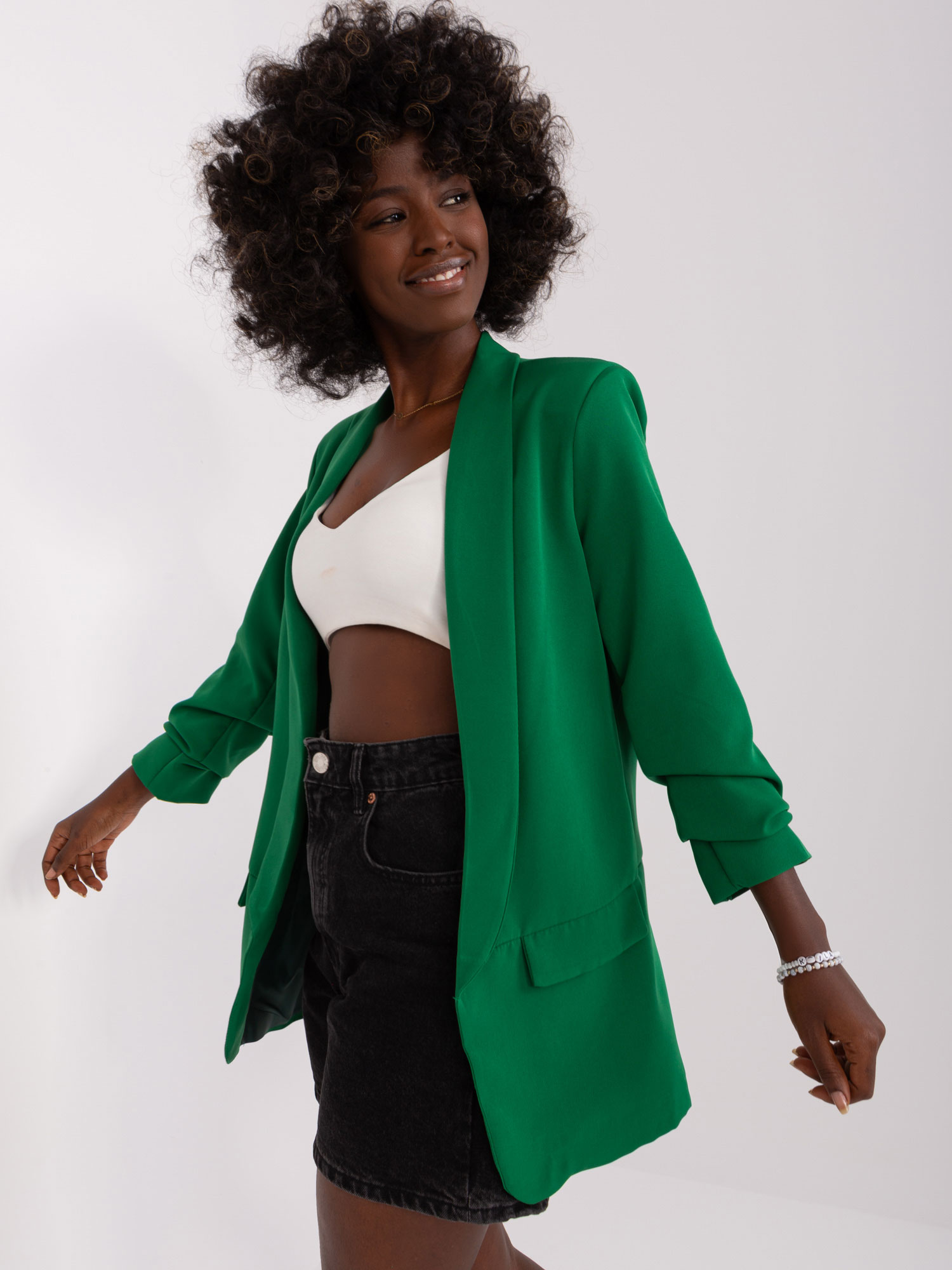 Blazer-DHJ-MA-7684.15P-Dark Green