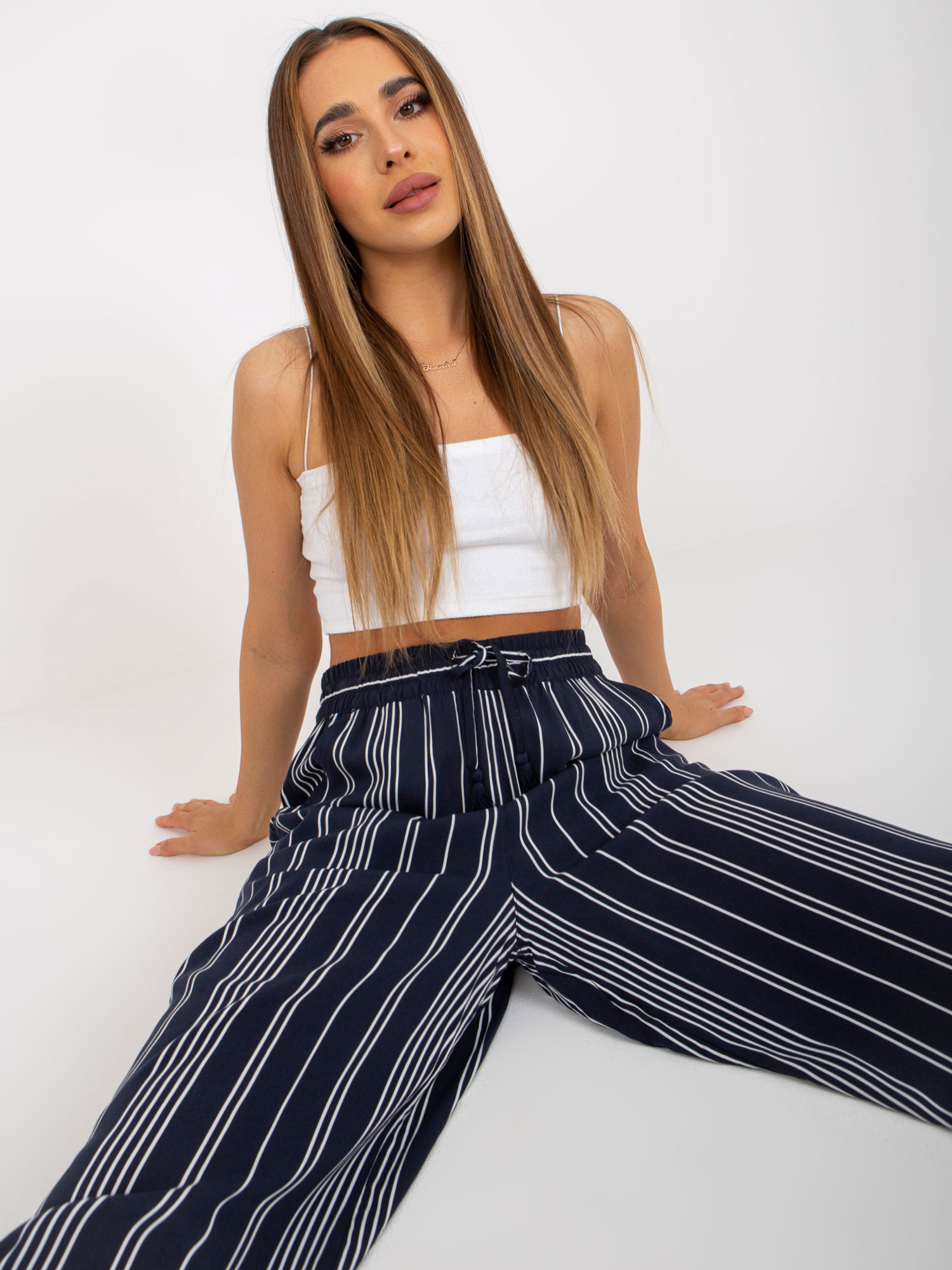 Pants-D73771M62237A-navy blue