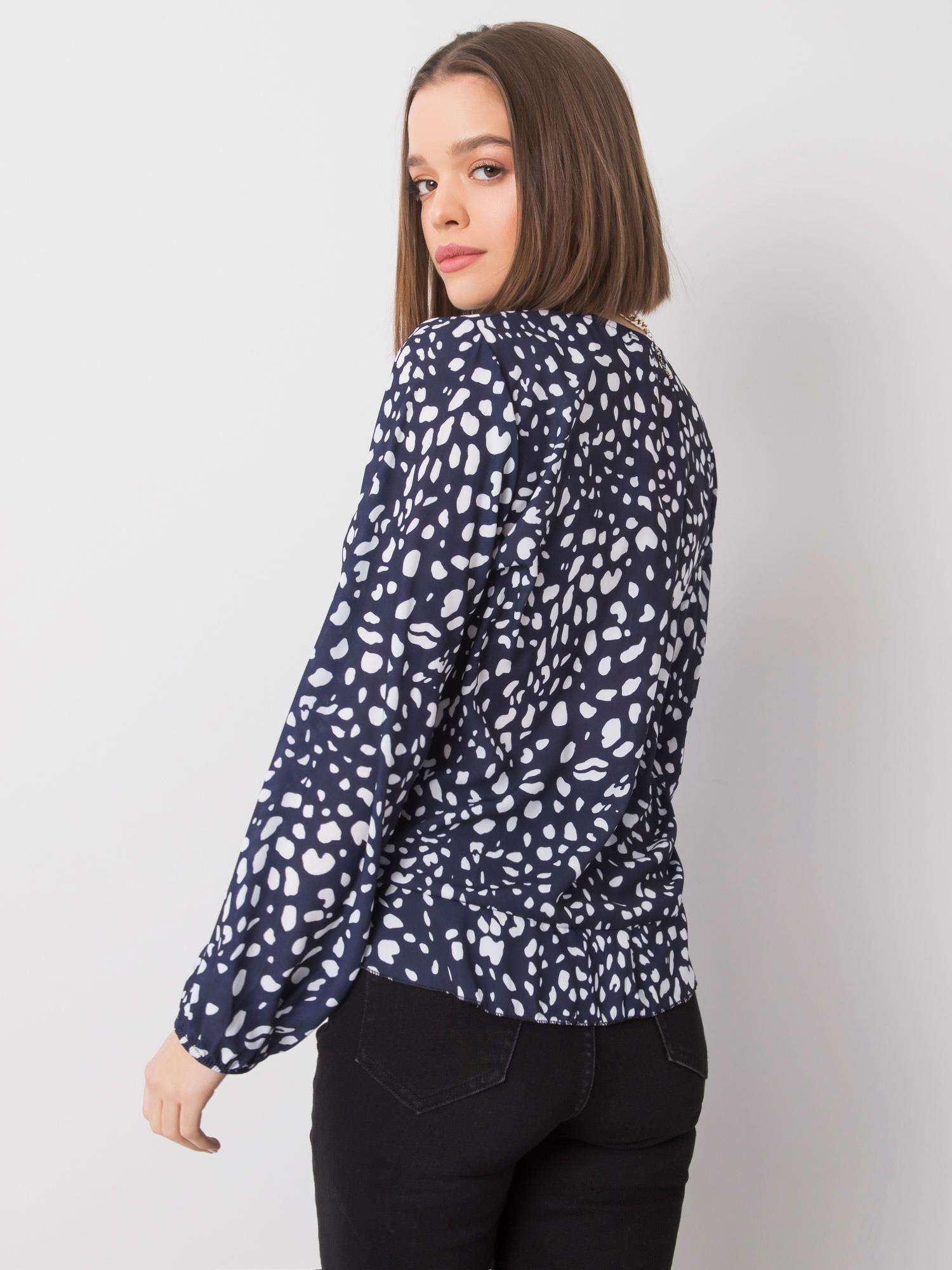 Blouse-DHJ-BZ-12283-1.93P-navy blue