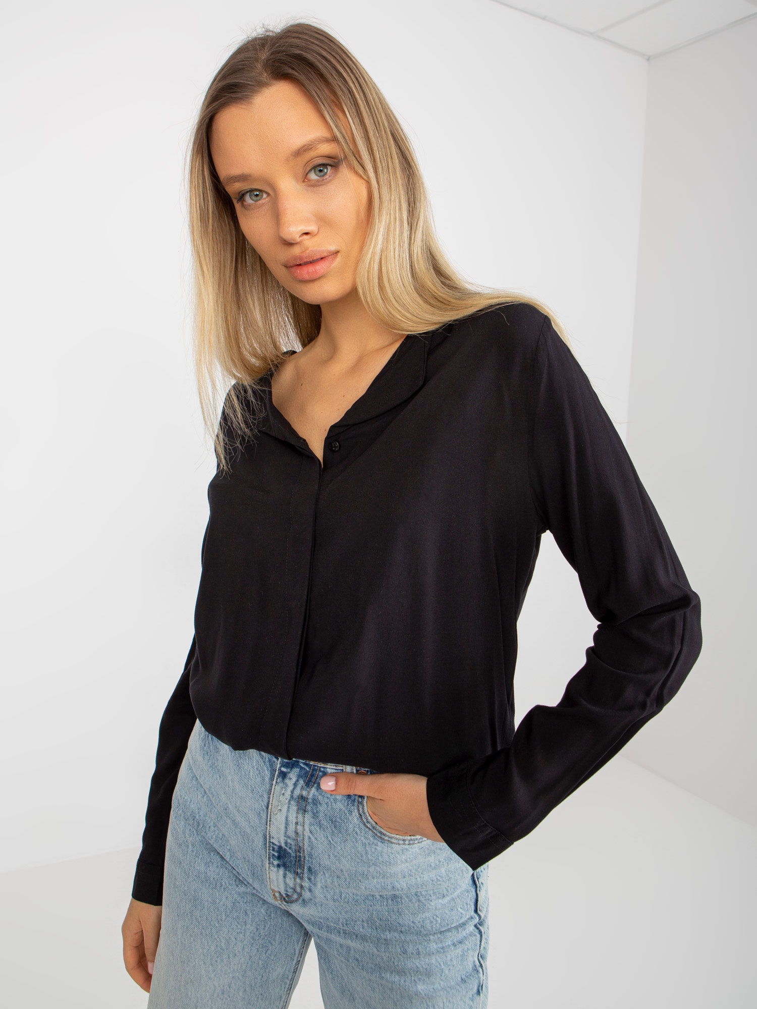 Blouse-D73761M10997C-black