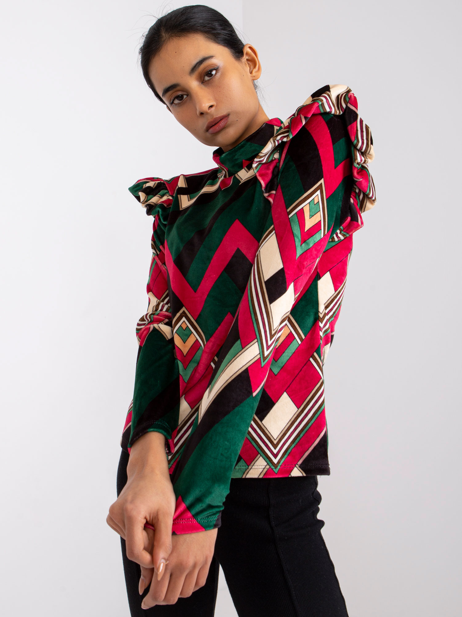 Blouse-DHJ-BZ-6533C-1.81P-dark green