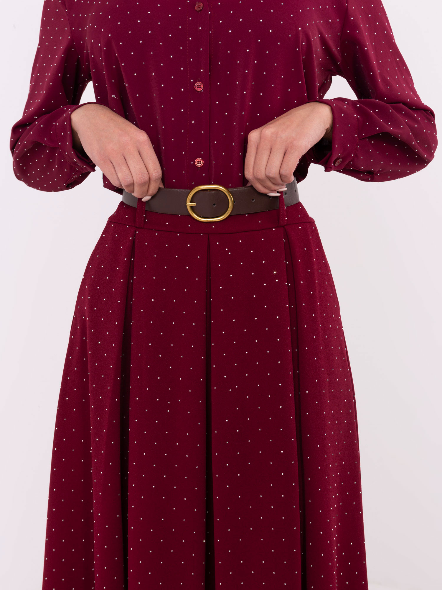Skirt-DHJ-SD-19720-1.32-burgundy