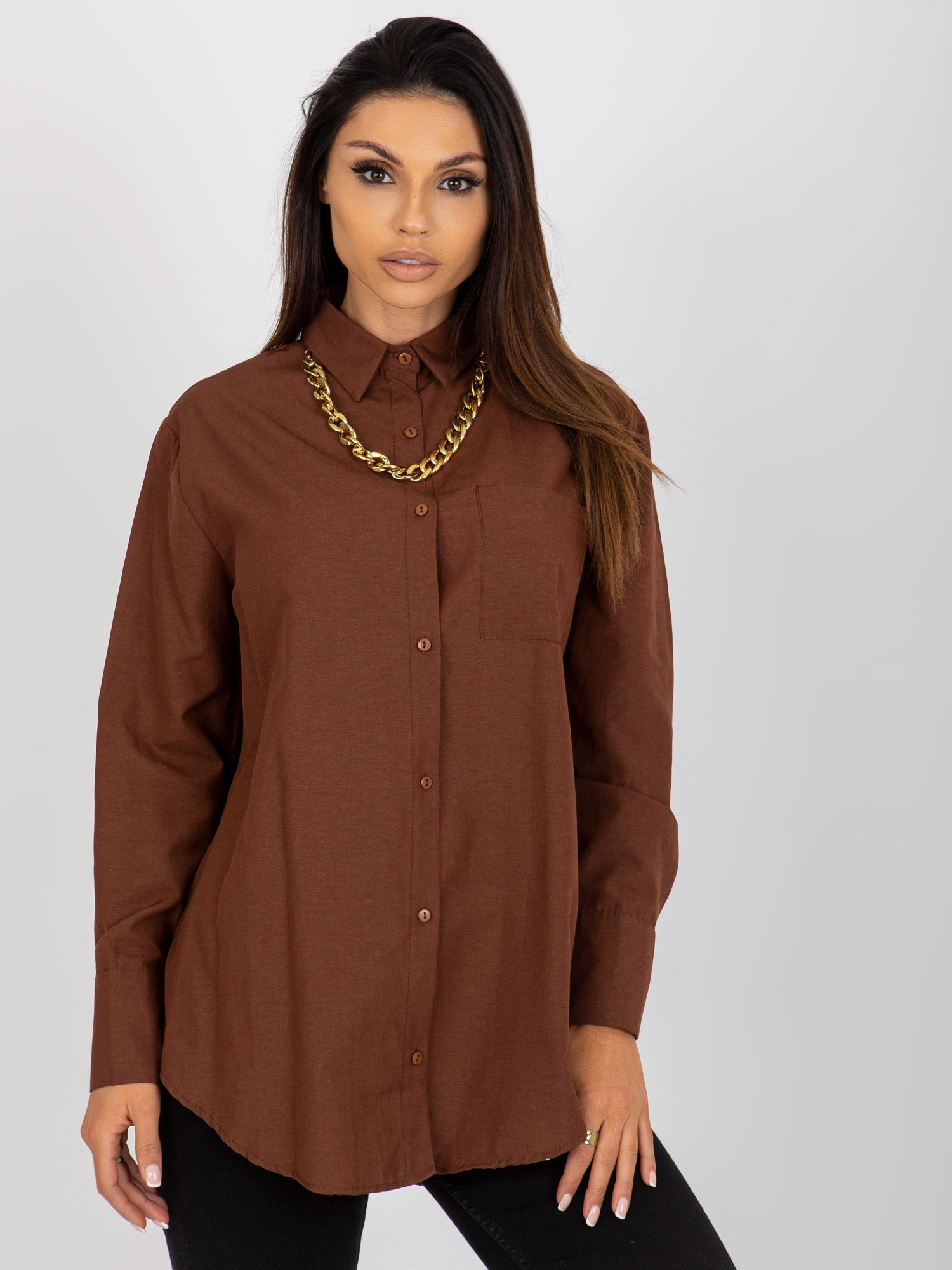 Shirt-TO-KS-7183.81P-brown