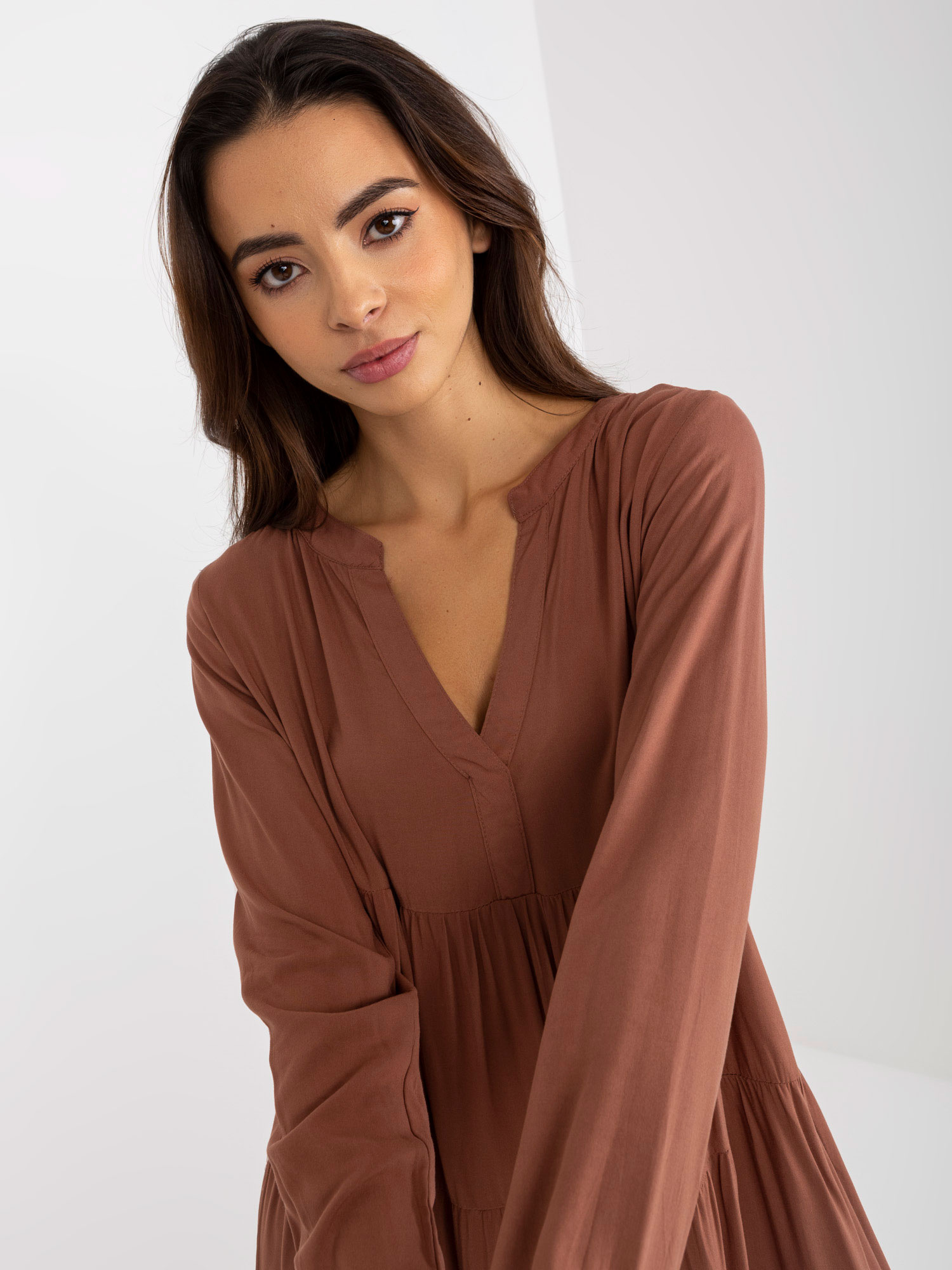 Dress-D73761M30361A-brown