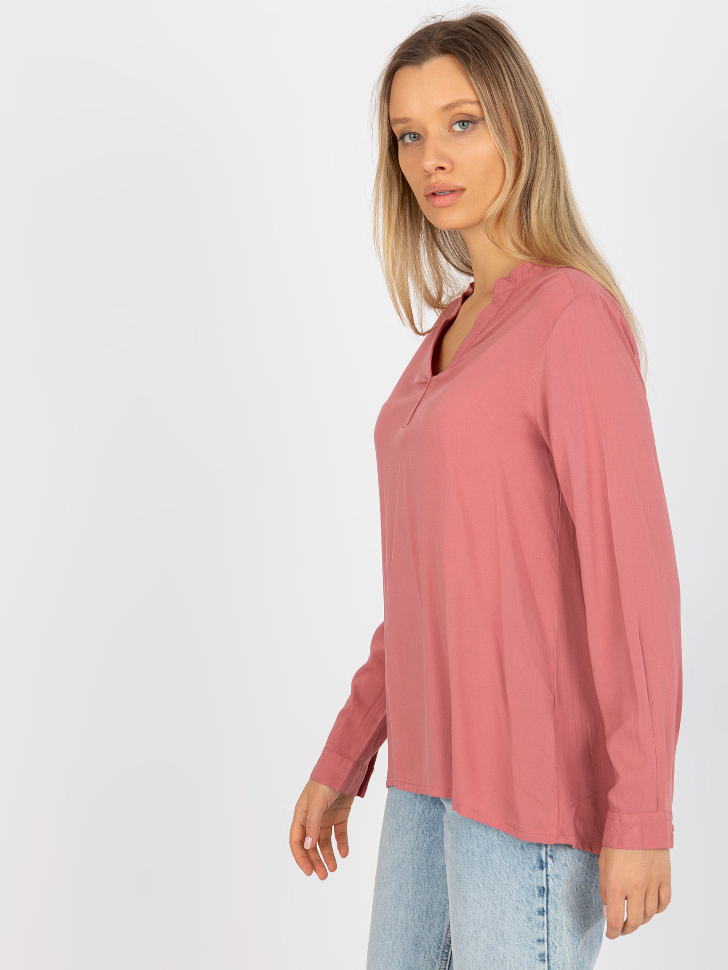 Blouse-D73761M11081A-dark pink