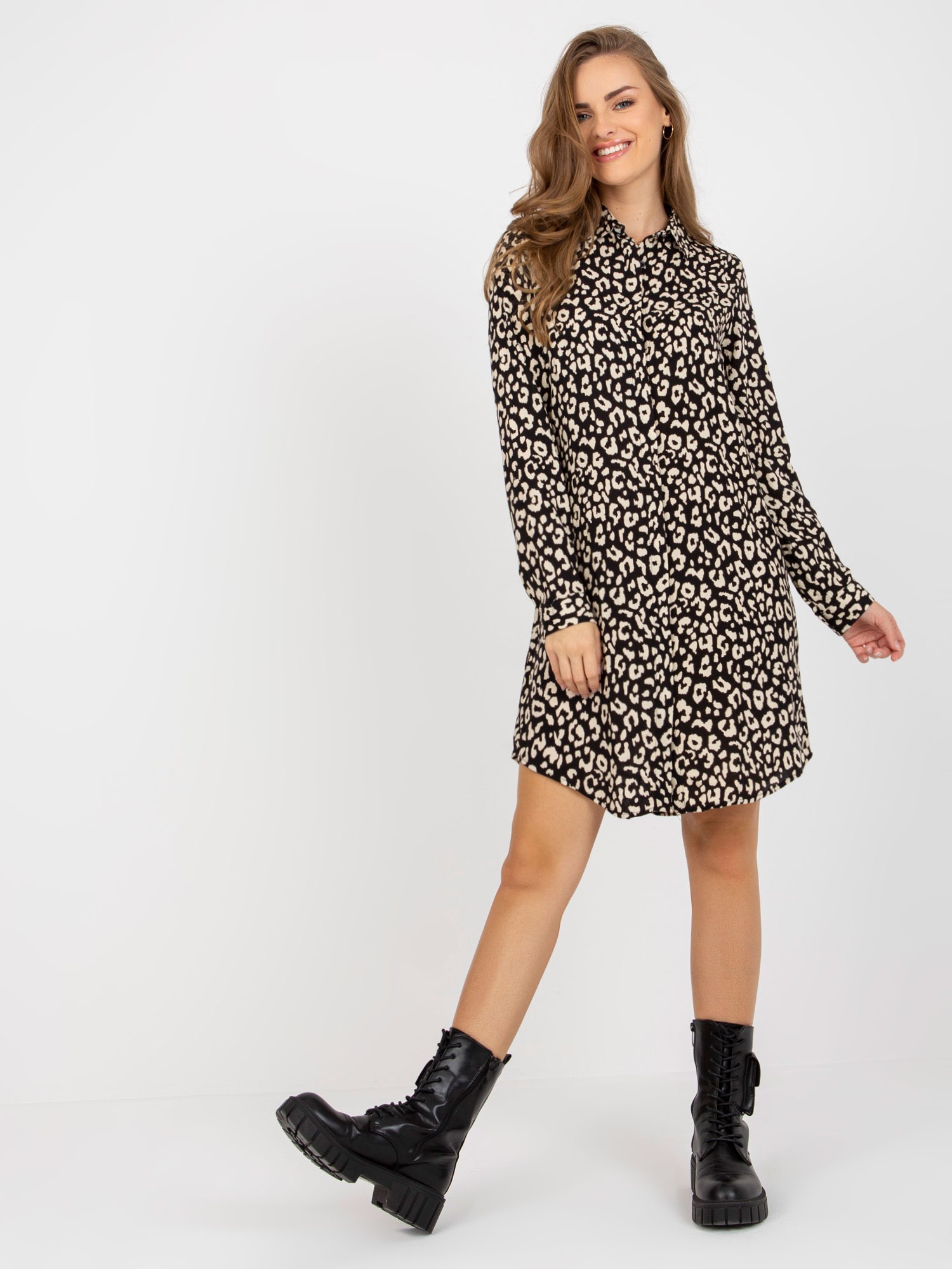 Dress-TO-SK-1103-19.01X-black-beige