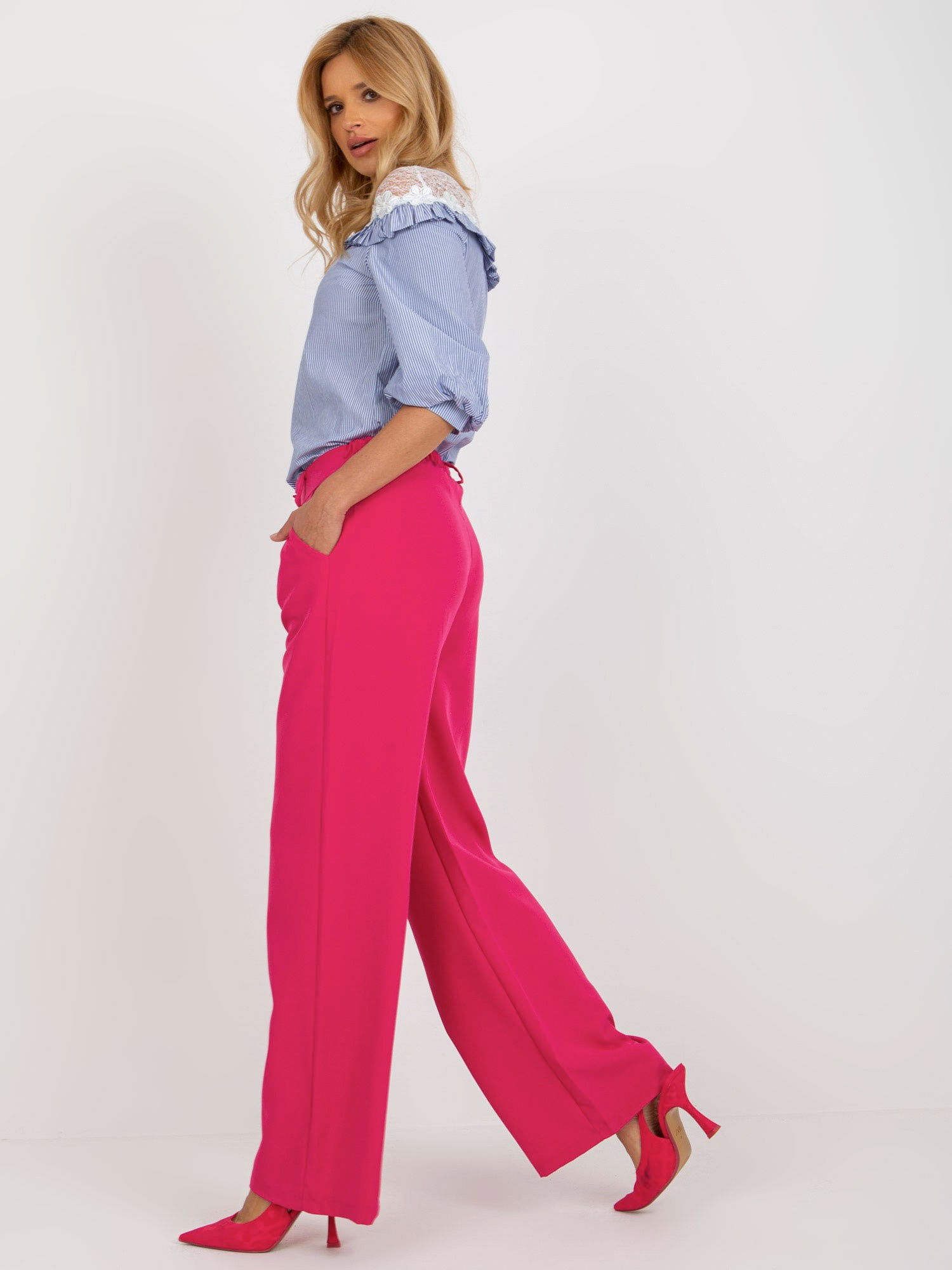 Pants-DHJ-SP-15679-1.30X-Dark Pink