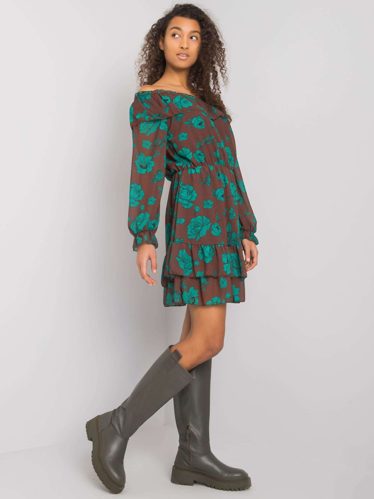 Dress-DHJ-SK-15015.56P-brown