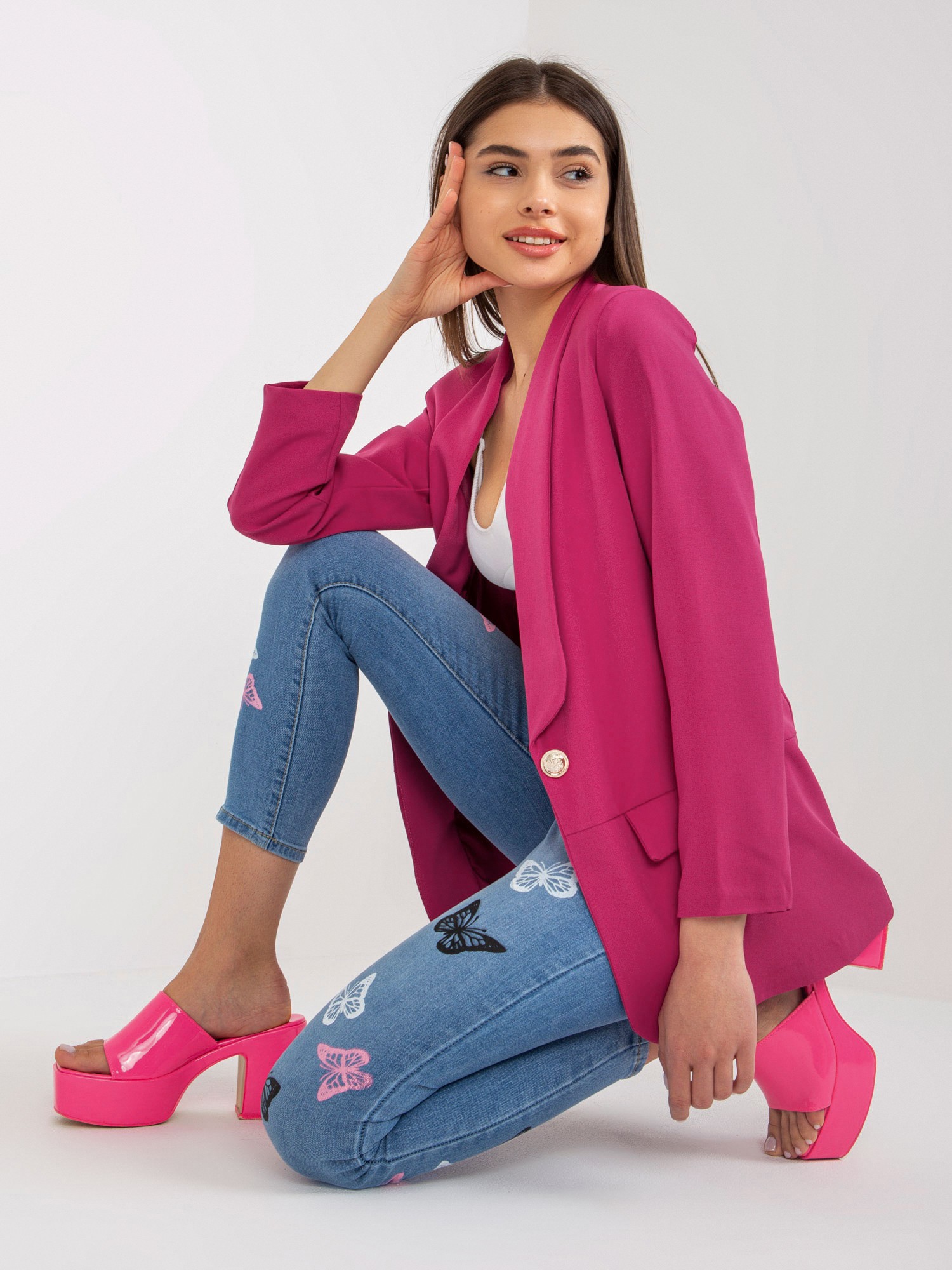 Blazer-DHJ-MA-15621.12X-Fuchsia