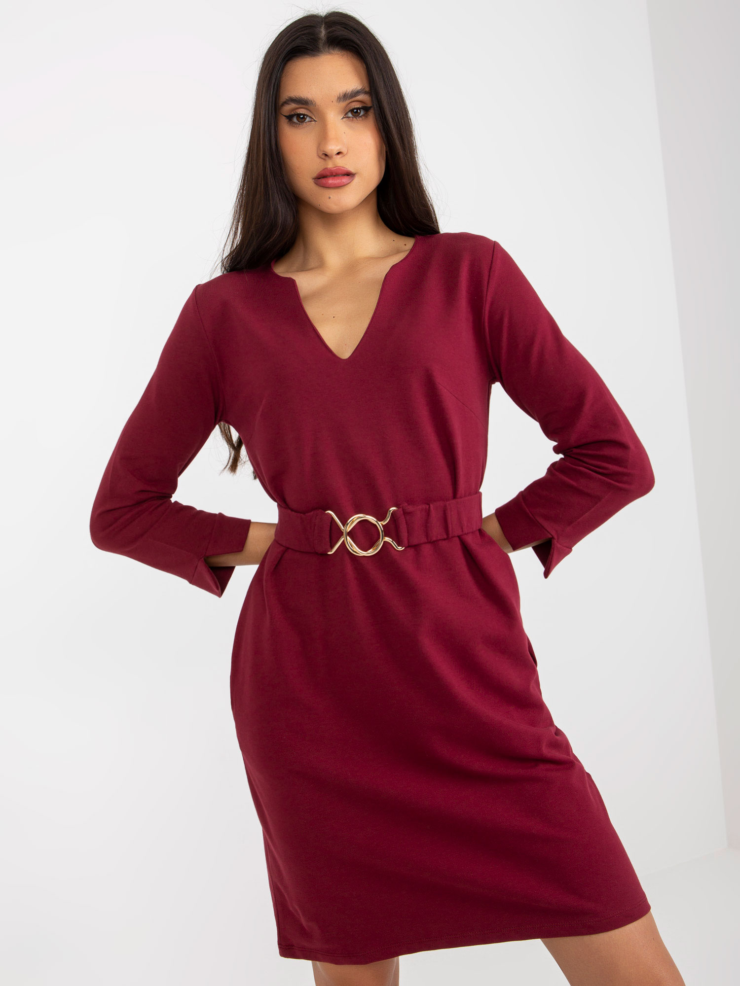 Dress-TW-SK-BL-1011.17-burgundy