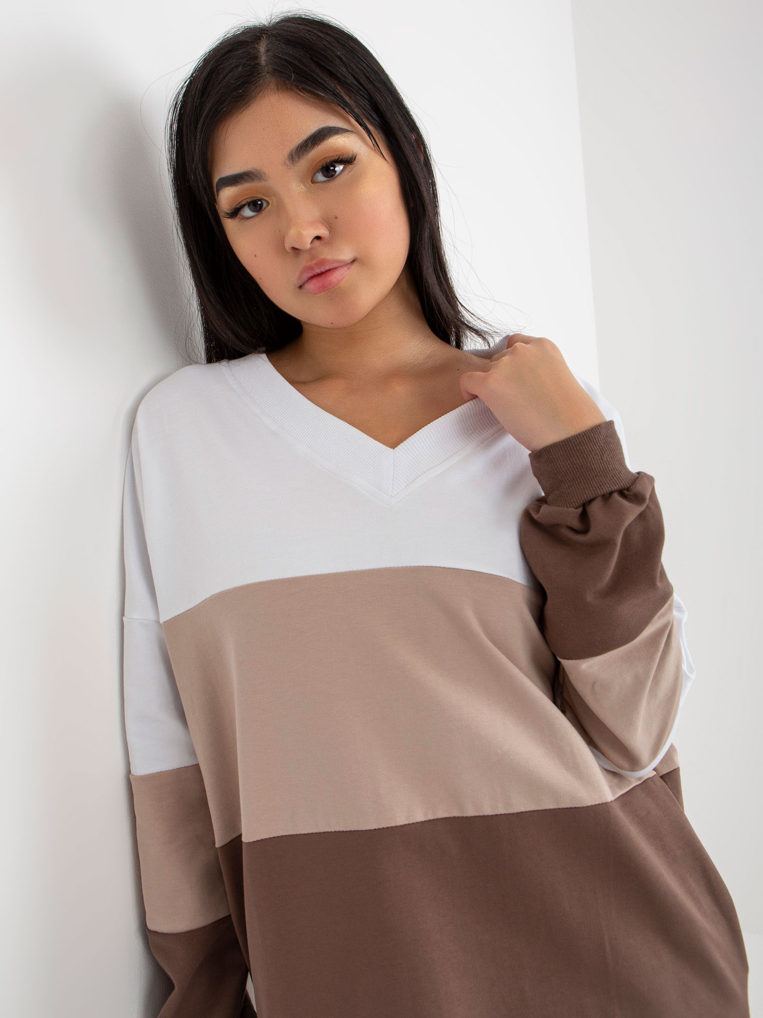 Dress-RV-SK-8382.31-white-brown