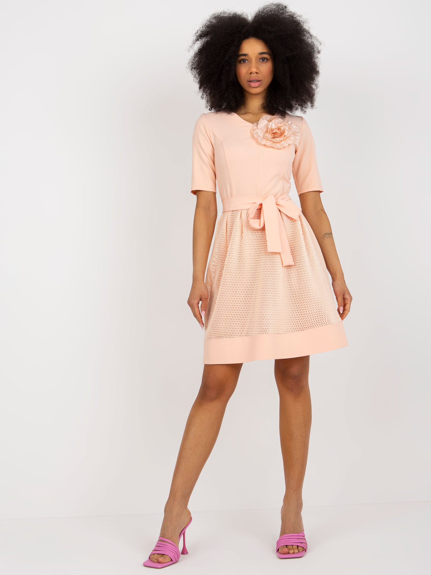 Dress-LK-SK-506551.76P-Peach