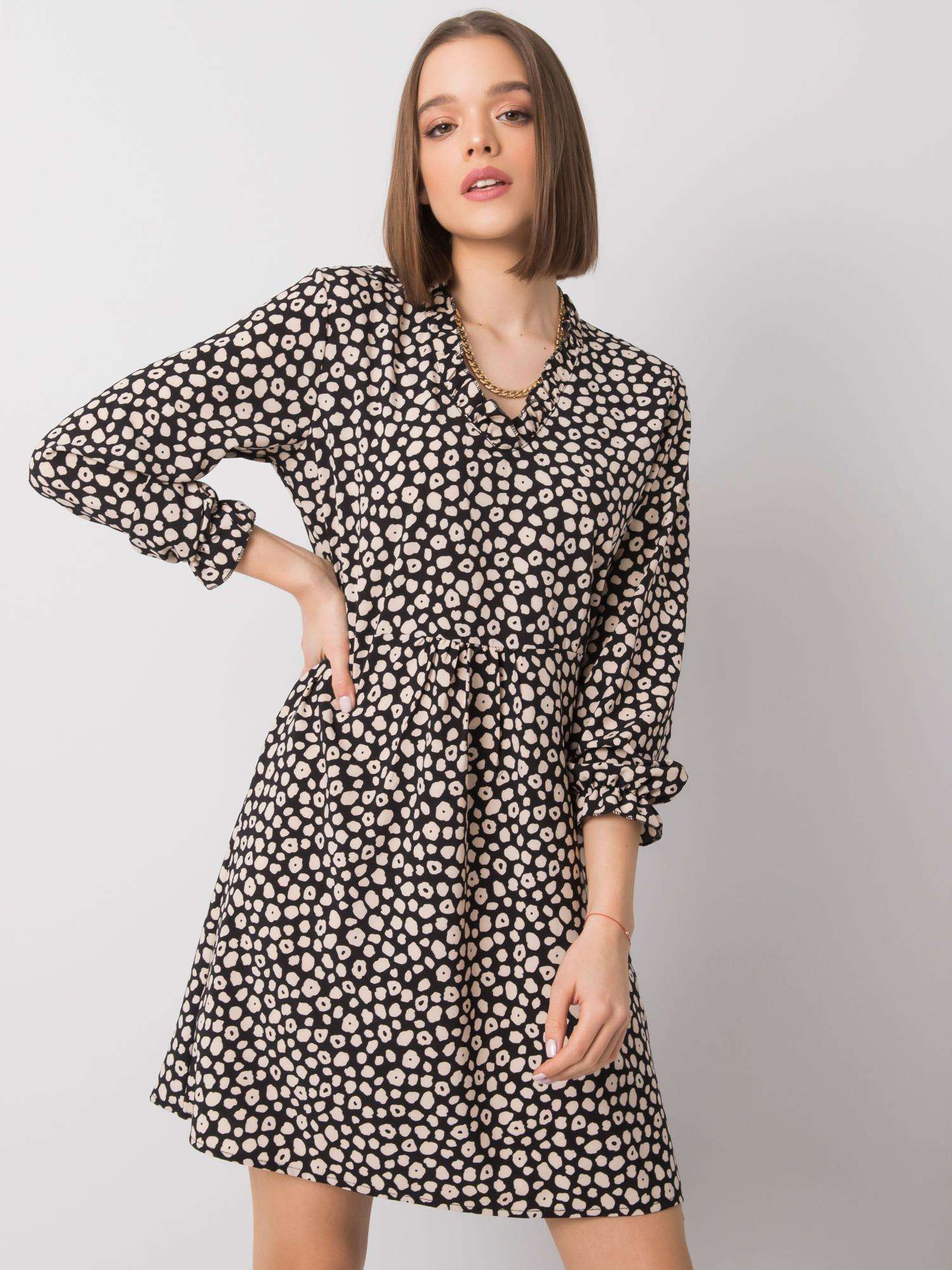 Dress-WN-SK-R817.66-black-beige