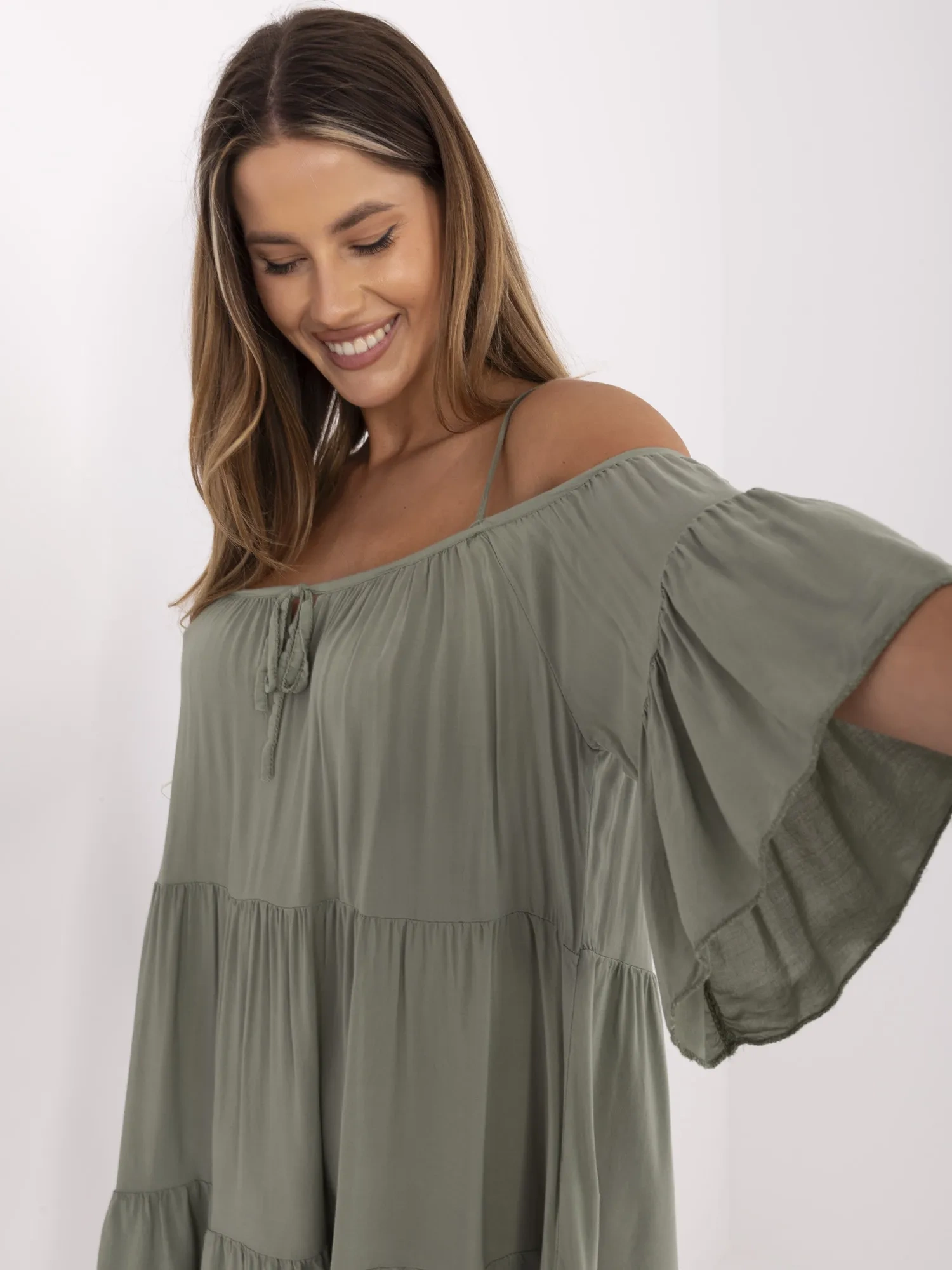 Dress-TW-SK-BI-80840.20-khaki