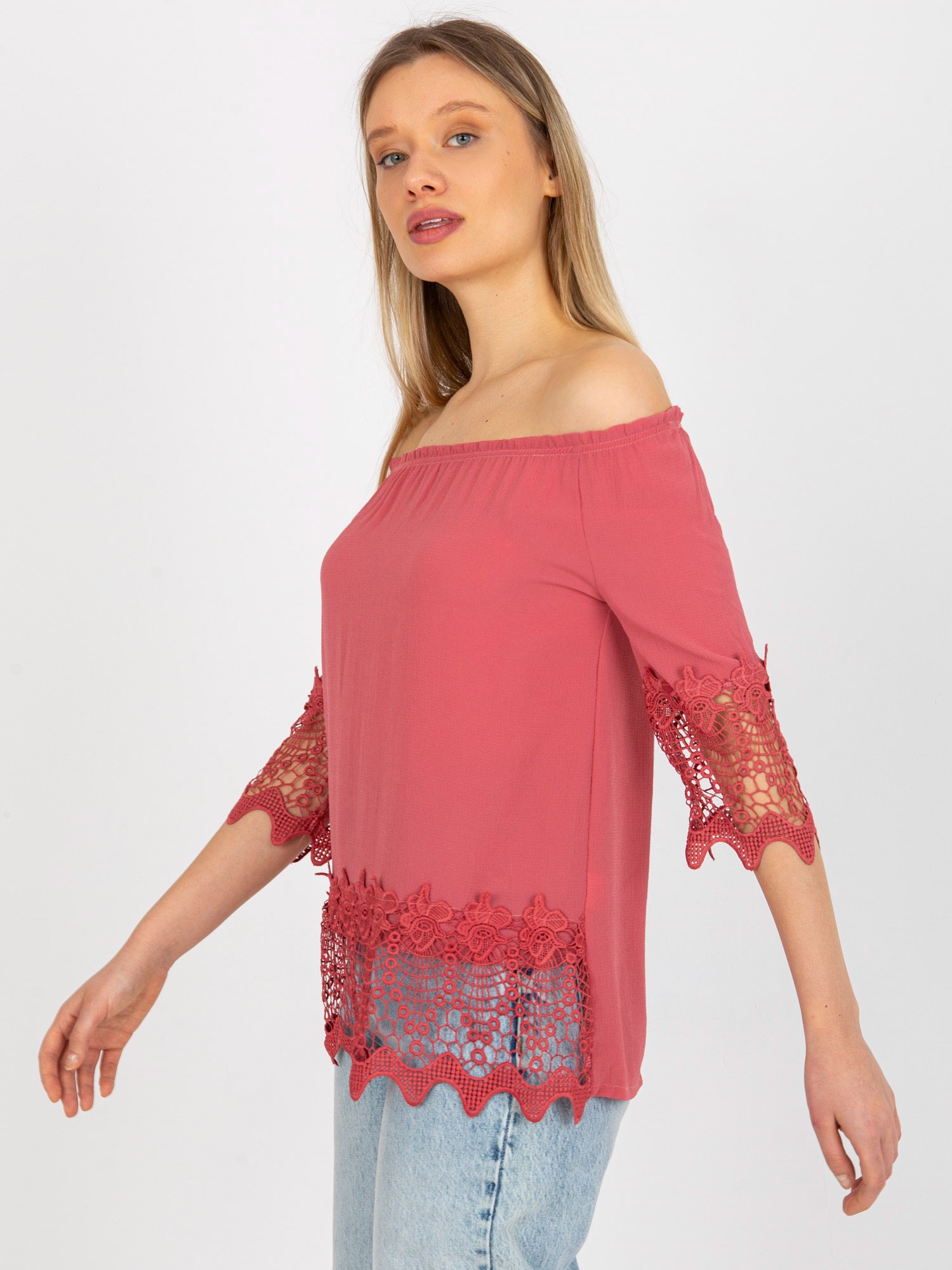 Blouse-LK-BZ-506188.32X-dark pink