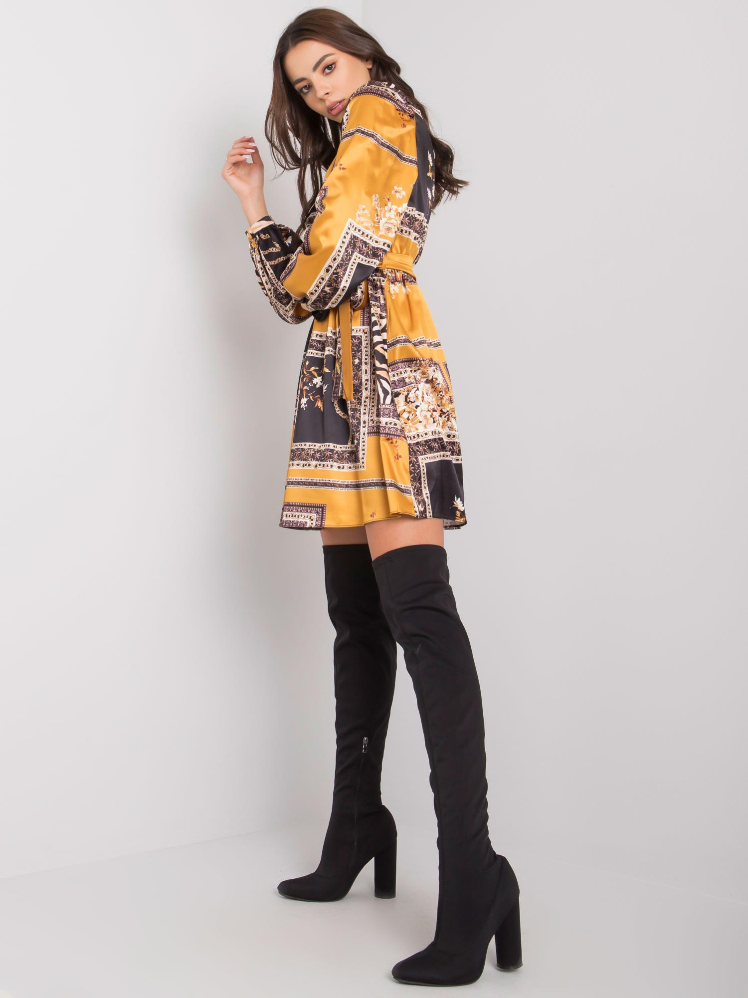 Dress-LC-SK-22K-3050.06P-Black-Yellow