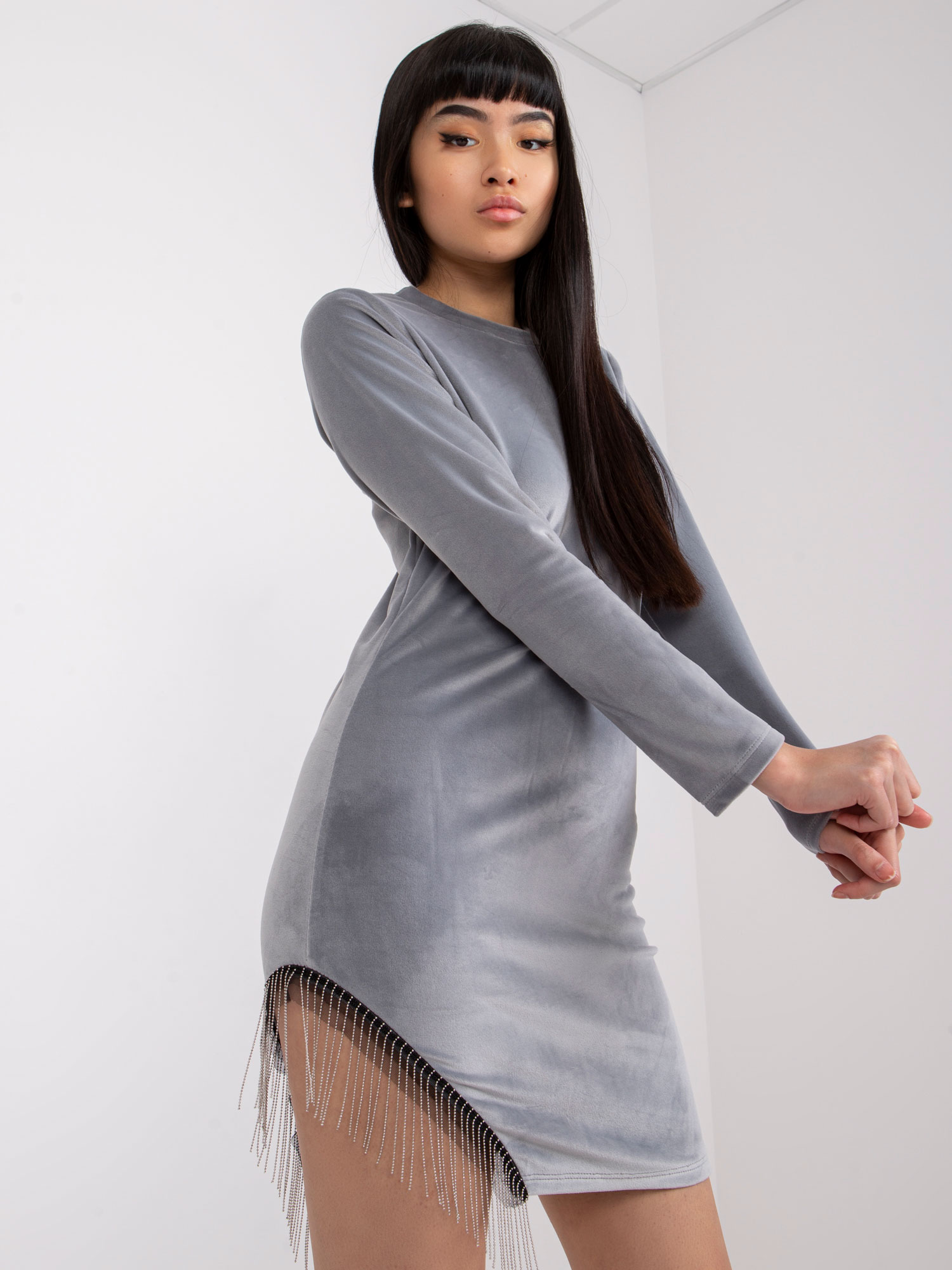 Dress-DHJ-SK-6509.82P-grey