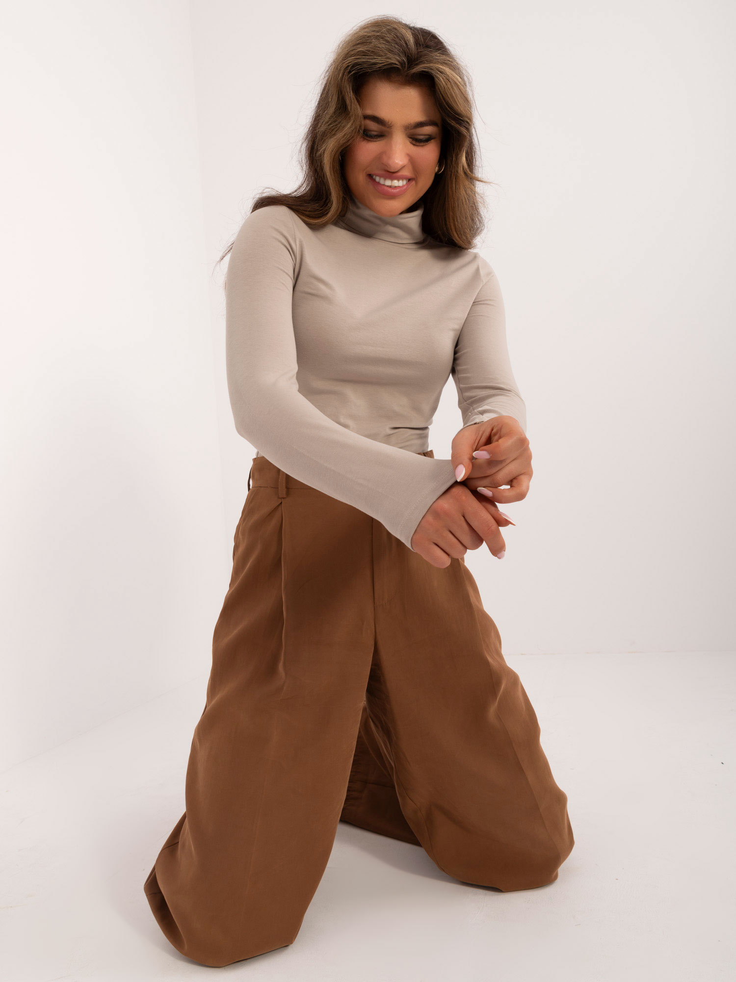 Blouse-D15200M02527B-dark beige