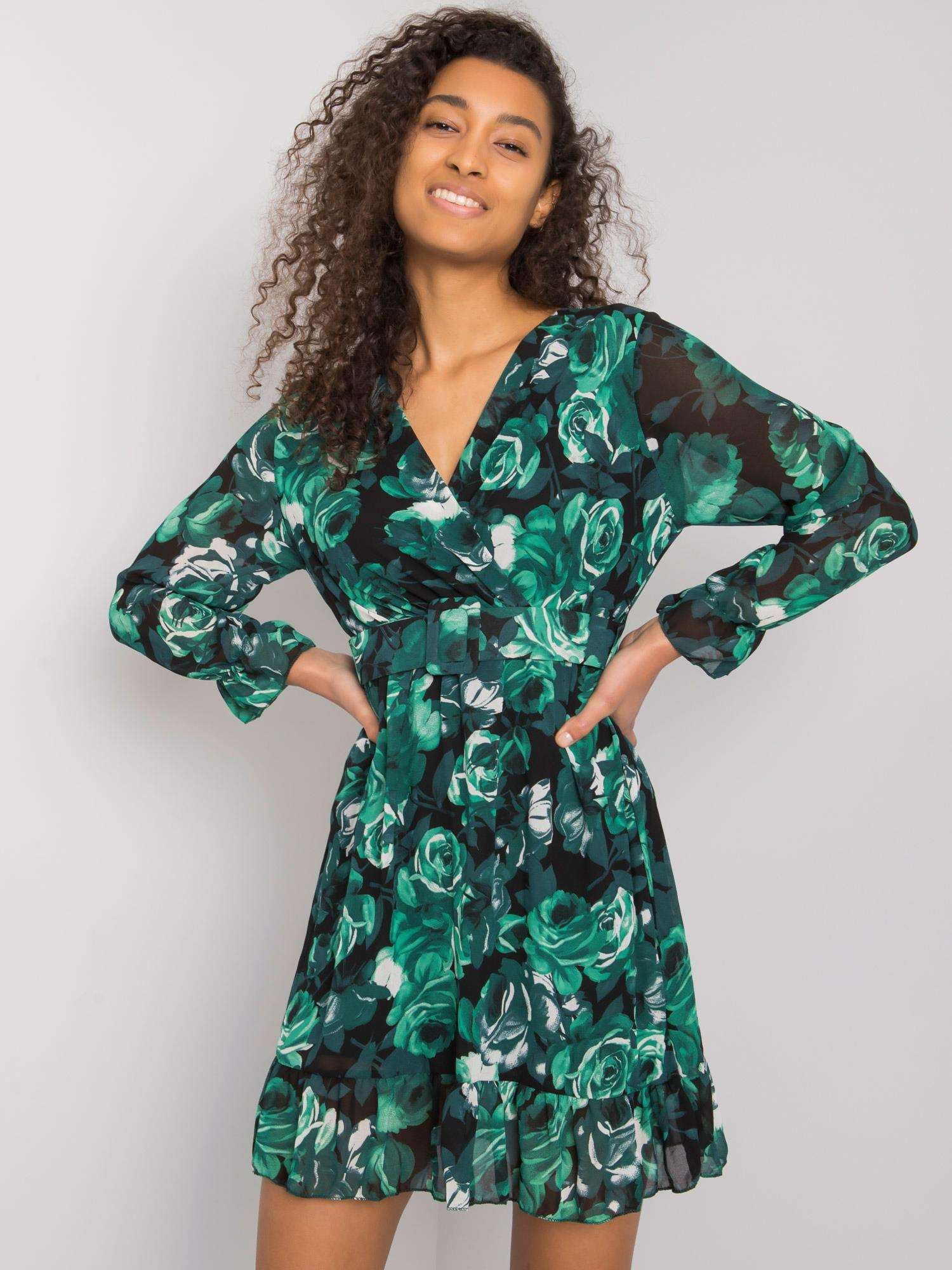 Dress-DHJ-SK-12220-1.10P-dark green