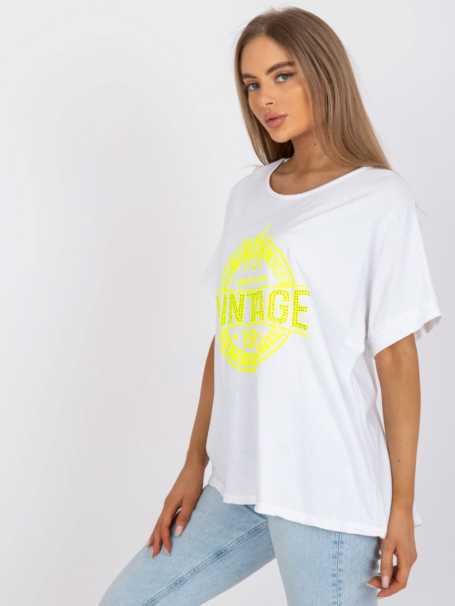 T-shirt-DHJ-TS-6860.26X-white-yellow