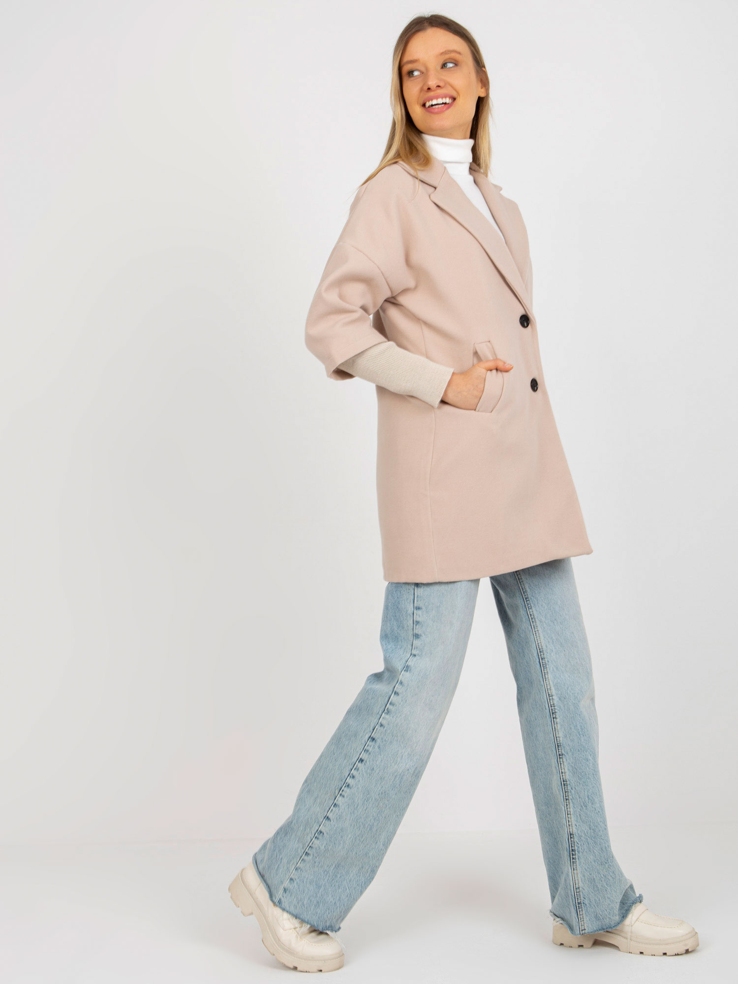 Coat TW-PL-BI-2021799.51-beige