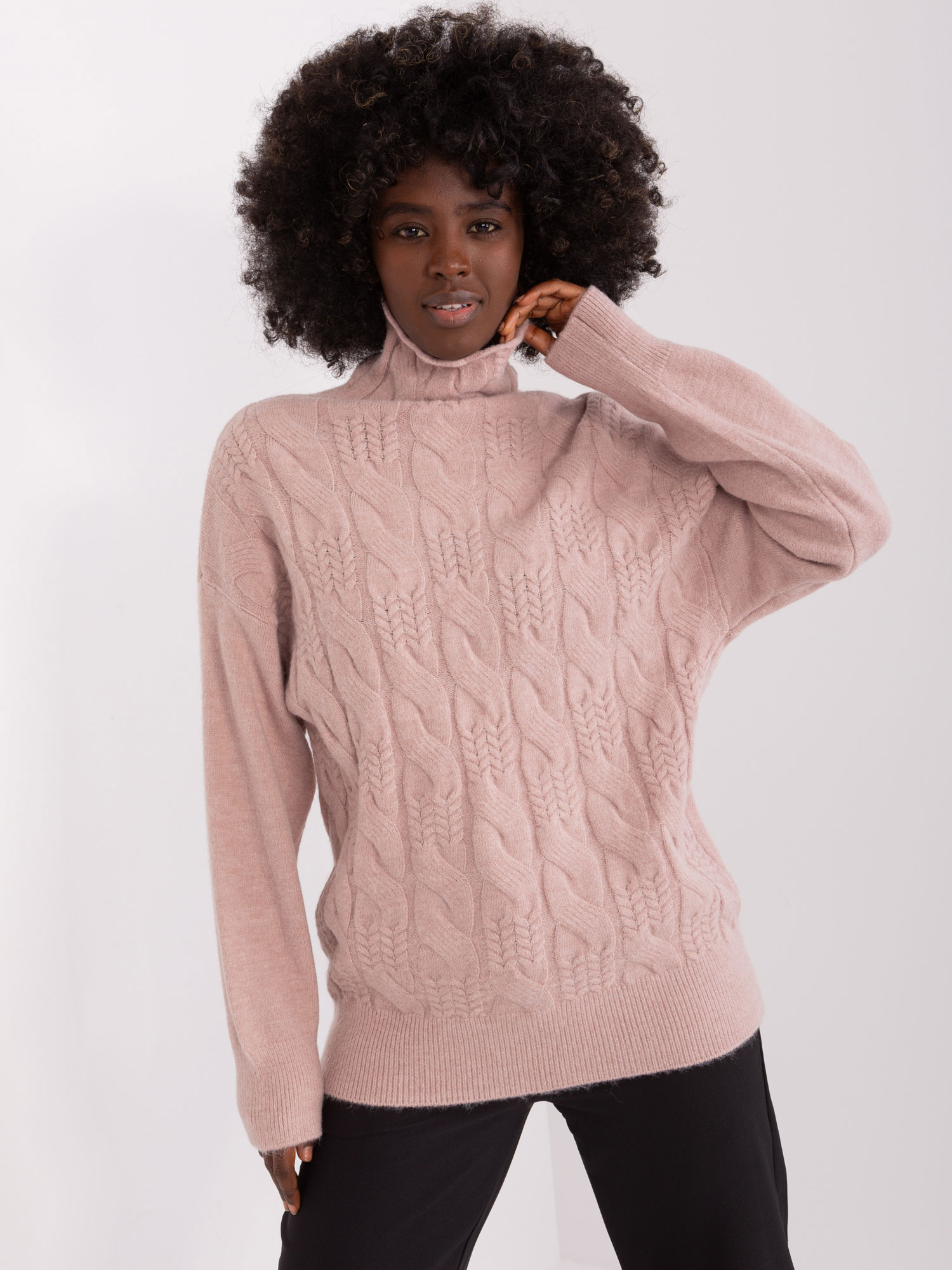Sweater-AT-SW-23401.97P-Dark Pink