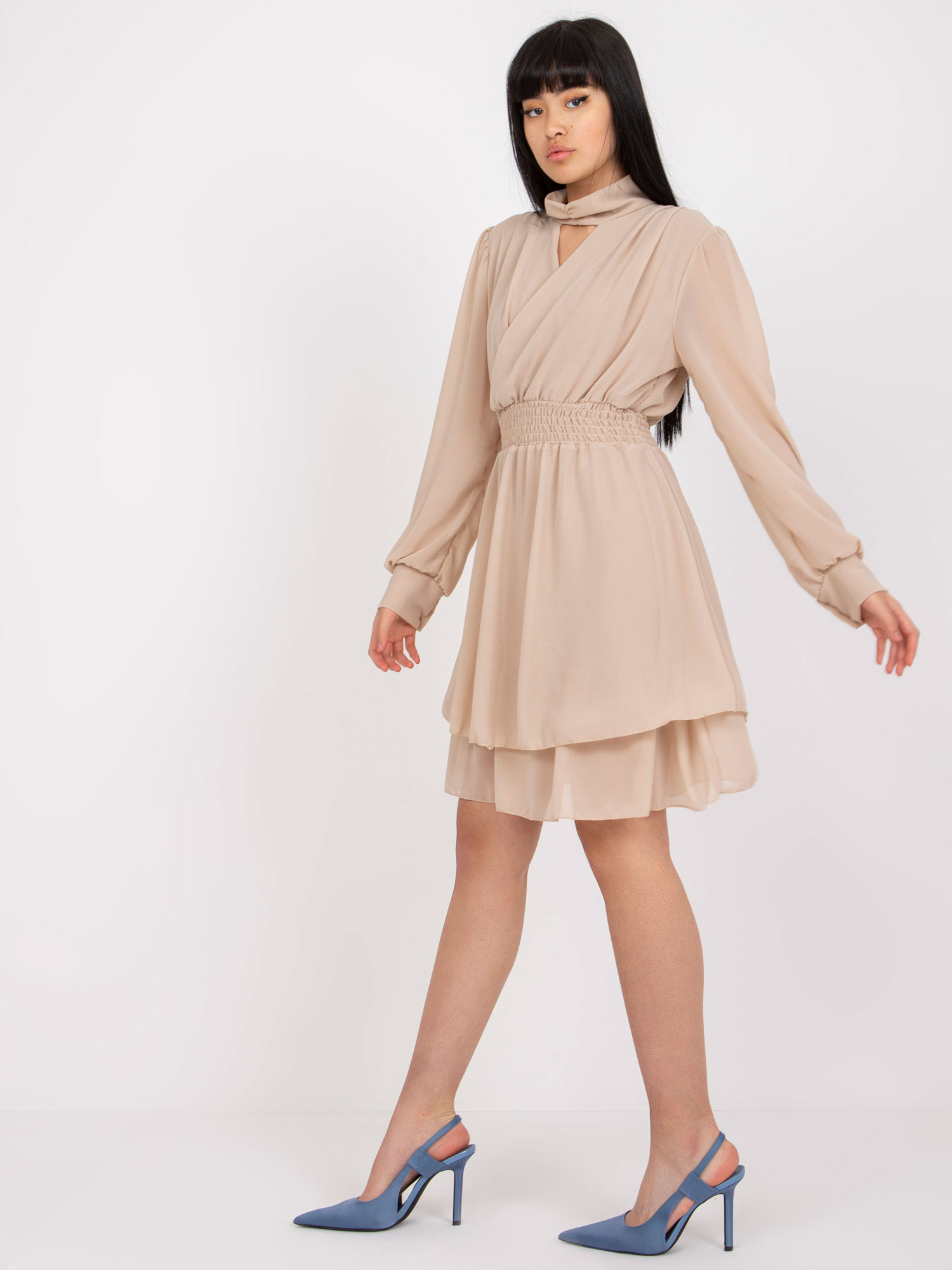 Dress-TW-SK-BI-1300.36-beige